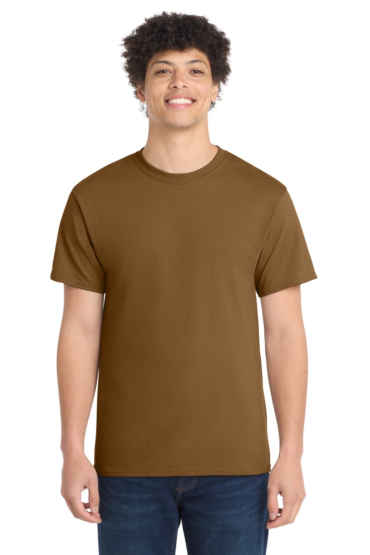 Custom Embroidery or DTF Print - Port & Co ®  Core Cotton Tee. PC54
