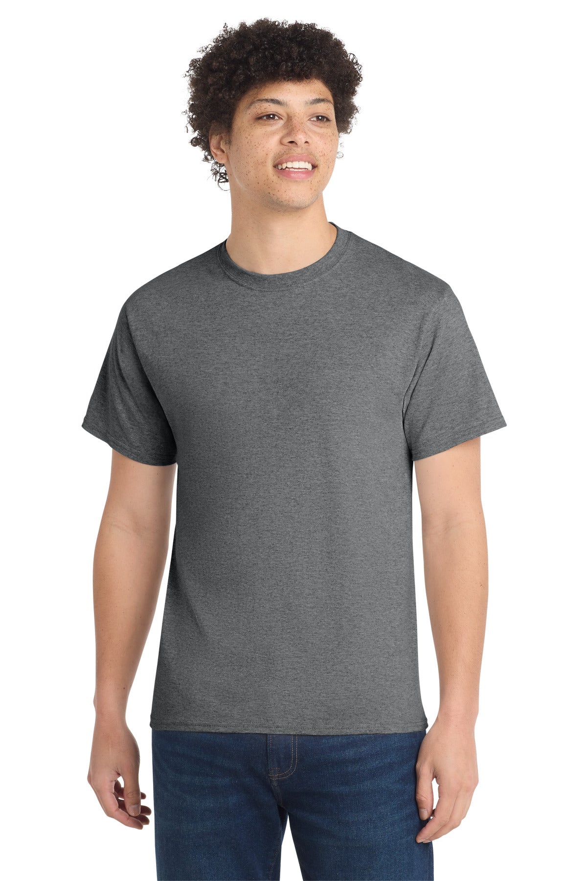 Custom Embroidery or DTF Print - Port & Co ®  Core Cotton Tee. PC54