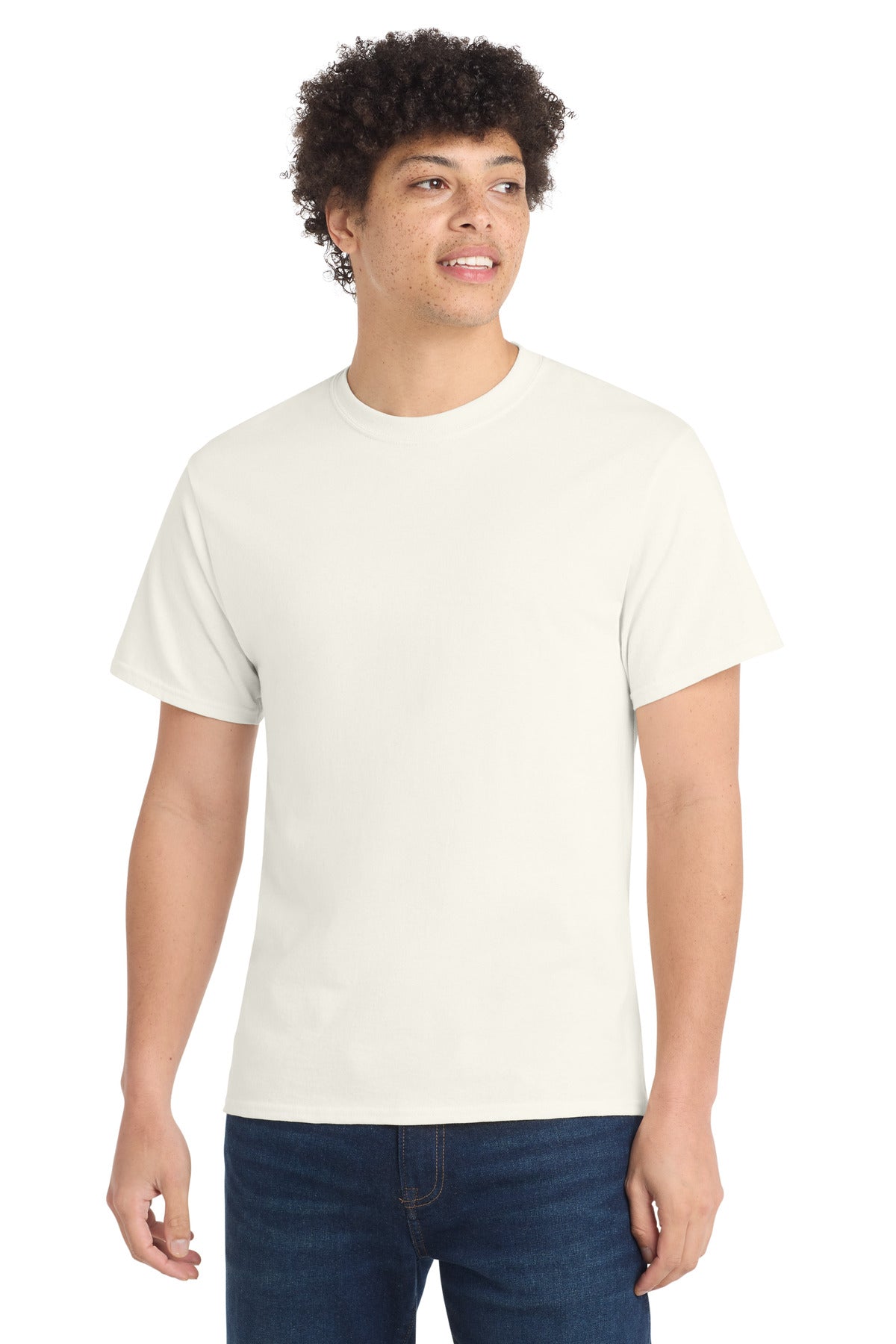 Custom Embroidery or DTF Print - Port & Co ®  Core Cotton Tee. PC54
