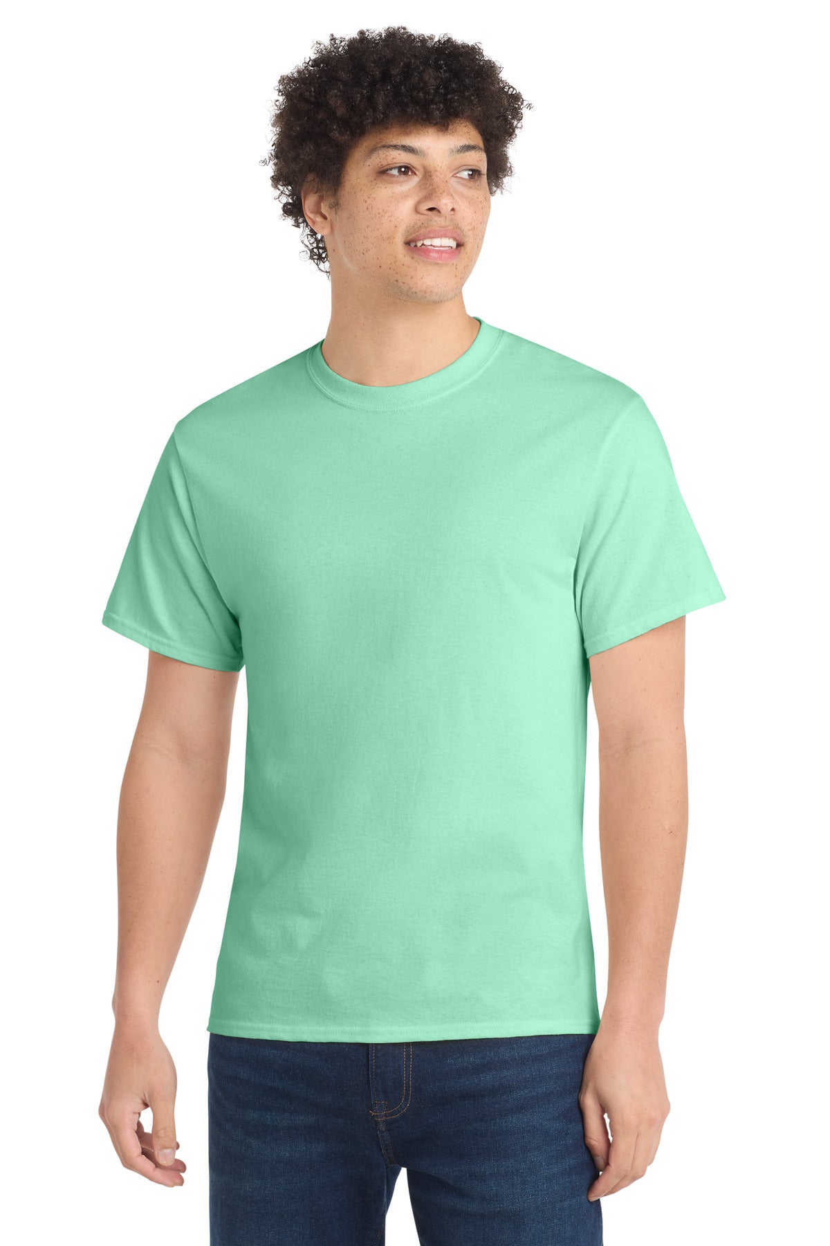 Custom Embroidery or DTF Print - Port & Co ®  Core Cotton Tee. PC54