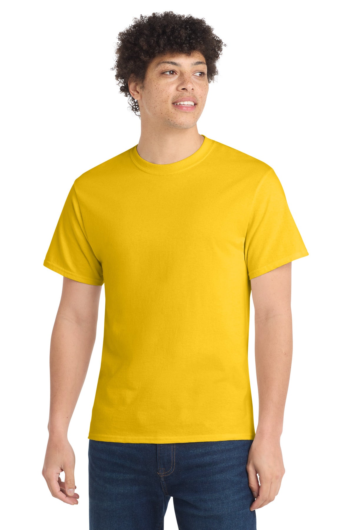 Custom Embroidery or DTF Print - Port & Co ®  Core Cotton Tee. PC54