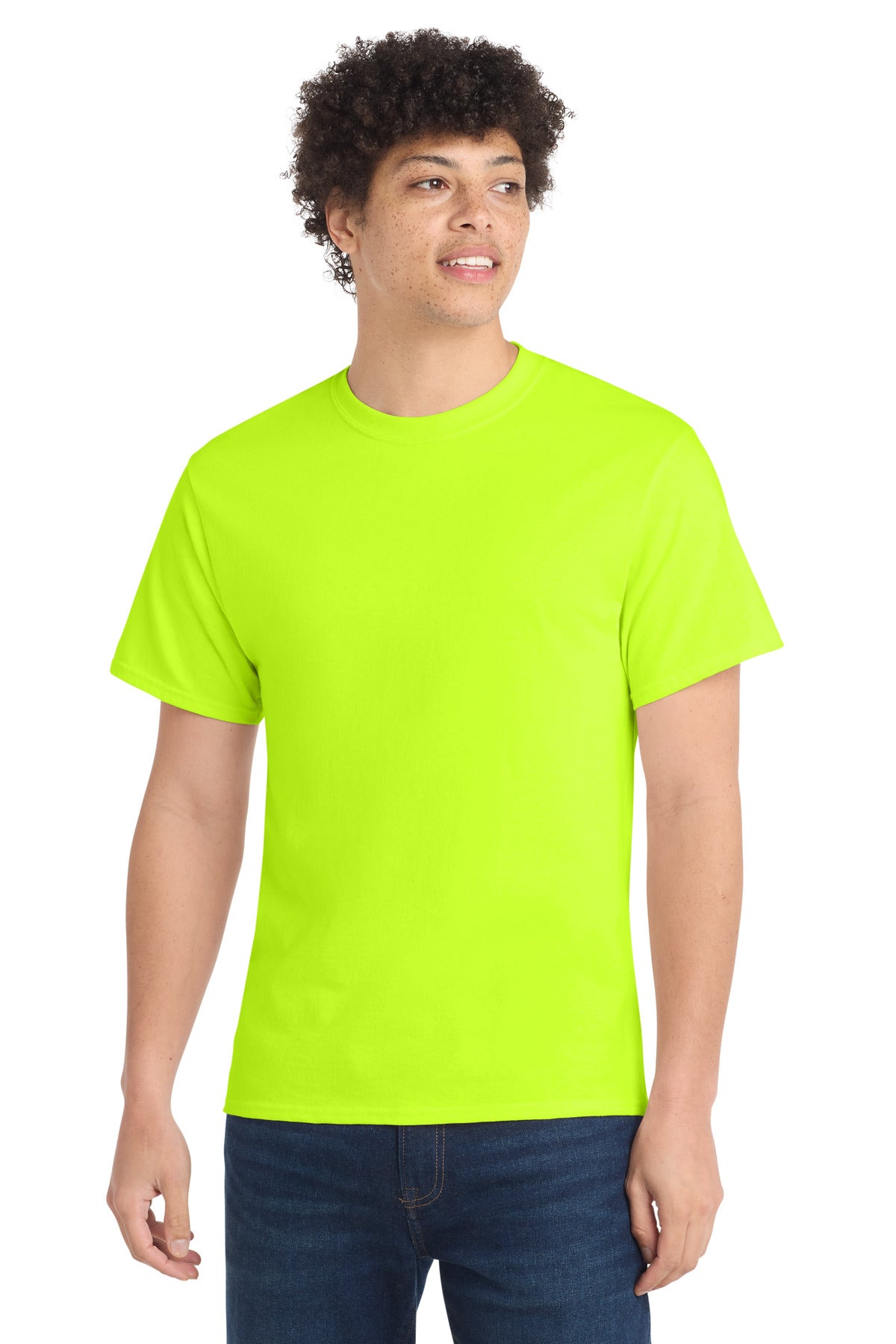 Custom Embroidery or DTF Print - Port & Co ®  Core Cotton Tee. PC54