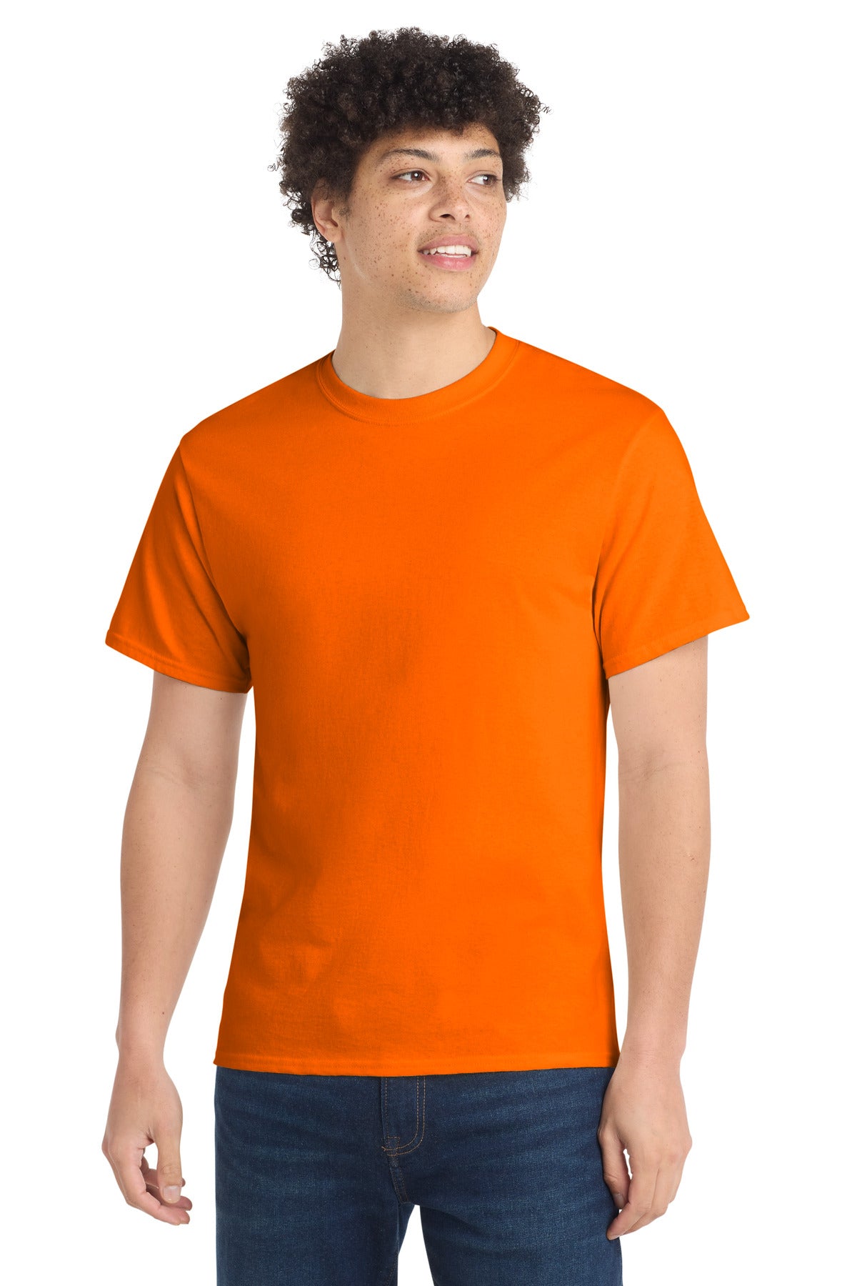 Custom Embroidery or DTF Print - Port & Co ®  Core Cotton Tee. PC54