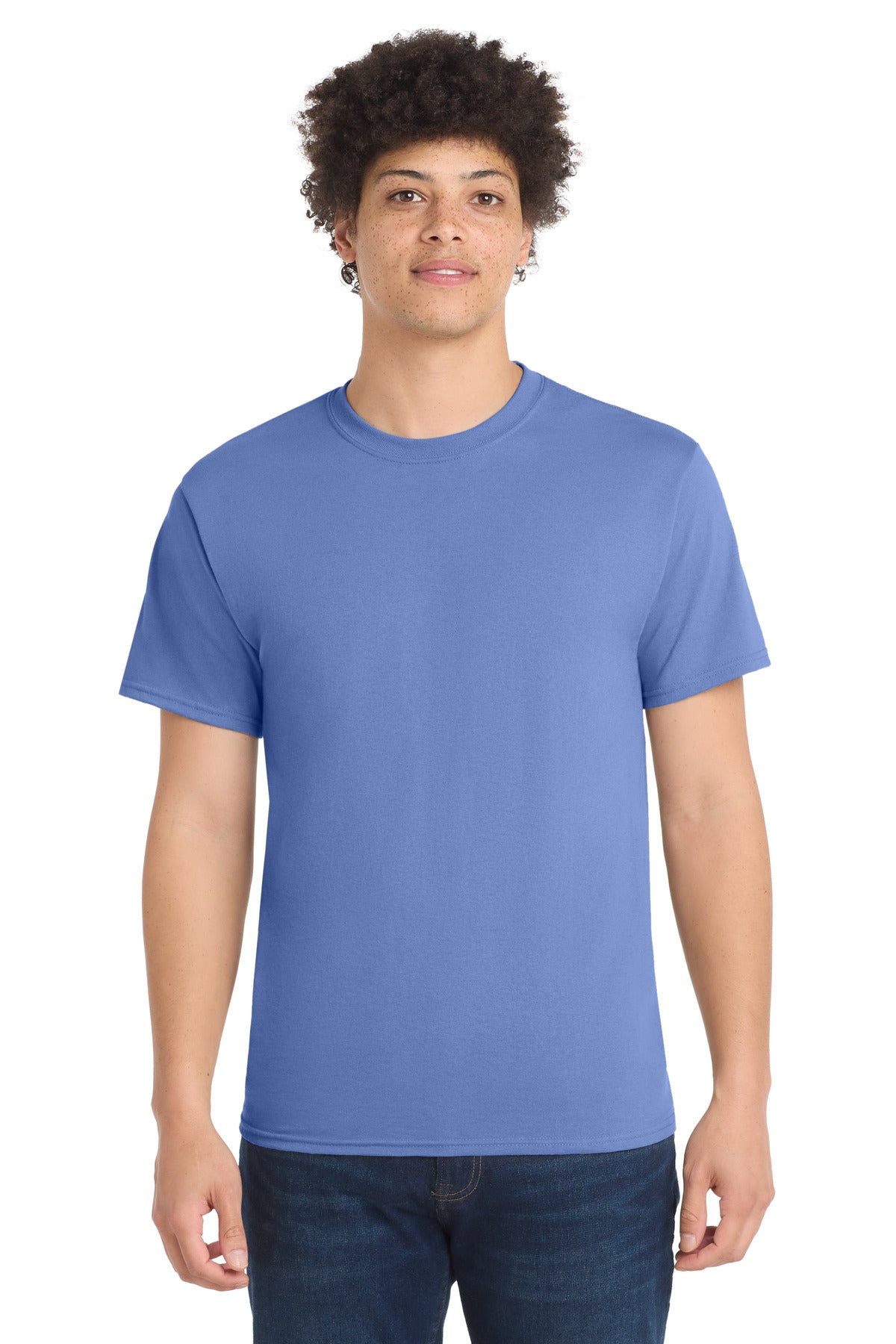 Custom Embroidery or DTF Print - Port & Co ®  Tall Core Blend Tee. PC55T