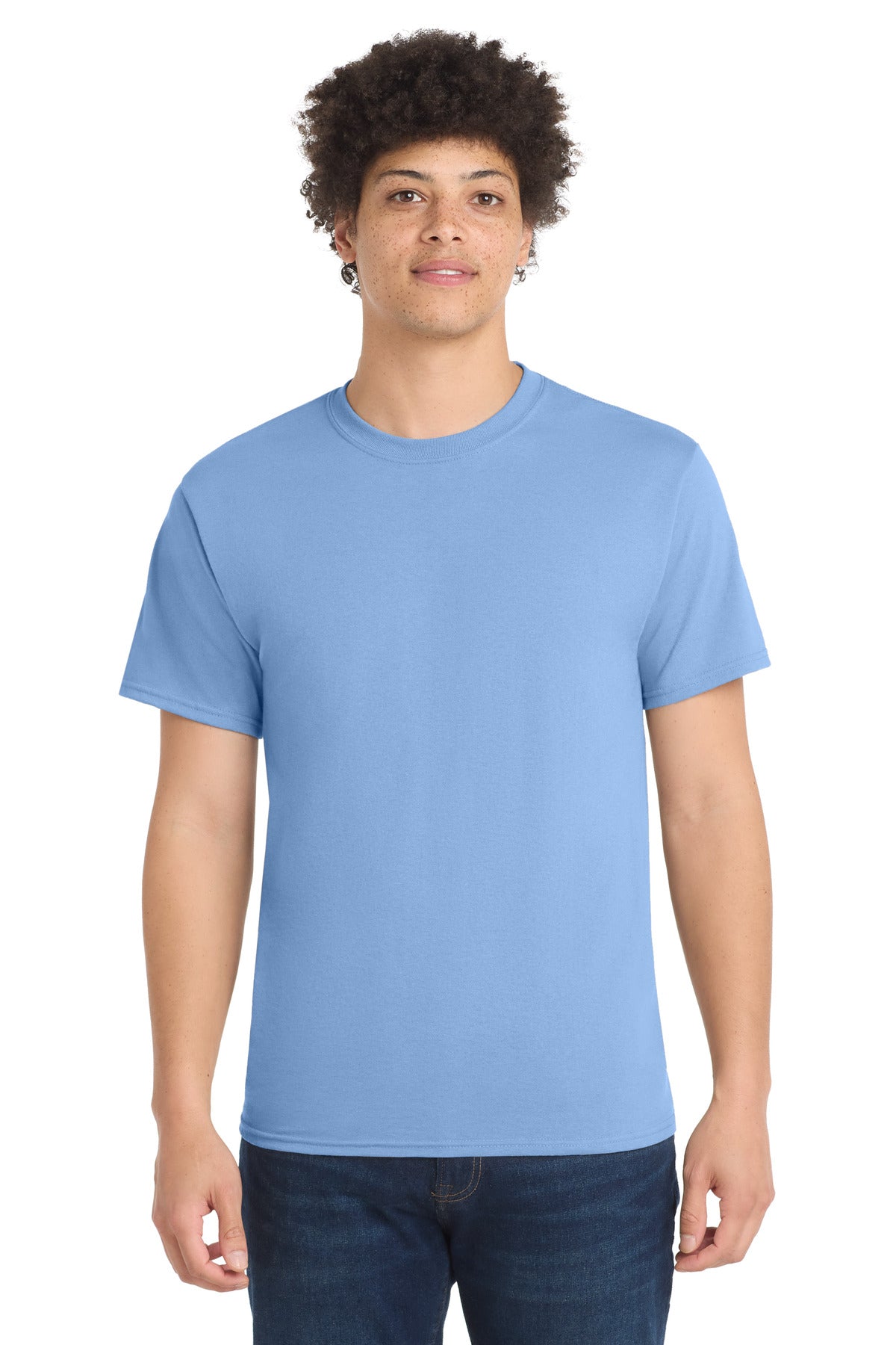 Custom Embroidery or DTF Print - Port & Co ®  Tall Core Blend Tee. PC55T