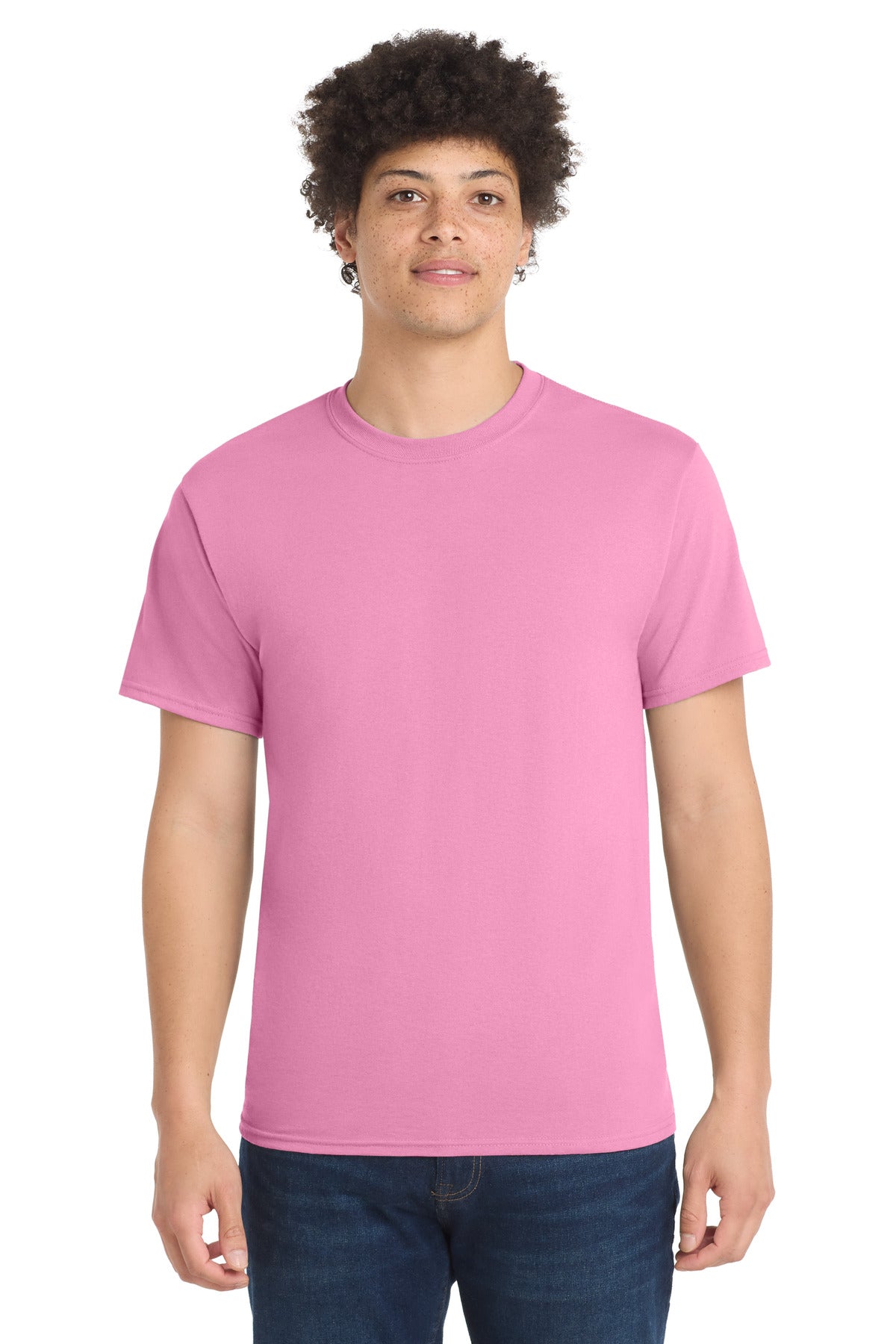 Custom Embroidery or DTF Print - Port & Co ®  Core Blend Tee.  PC55