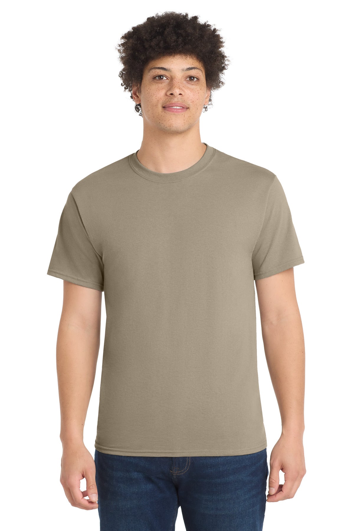 Custom Embroidery or DTF Print - Port & Co ®  Core Blend Tee.  PC55