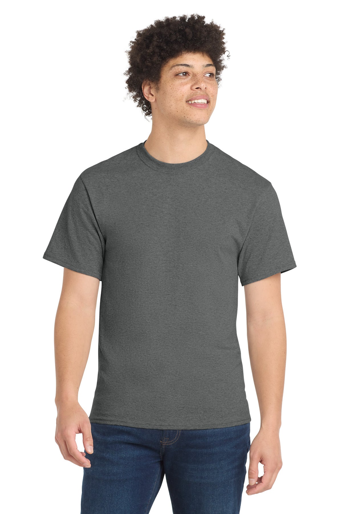 Custom Embroidery or DTF Print - Port & Co ®  Core Blend Tee.  PC55