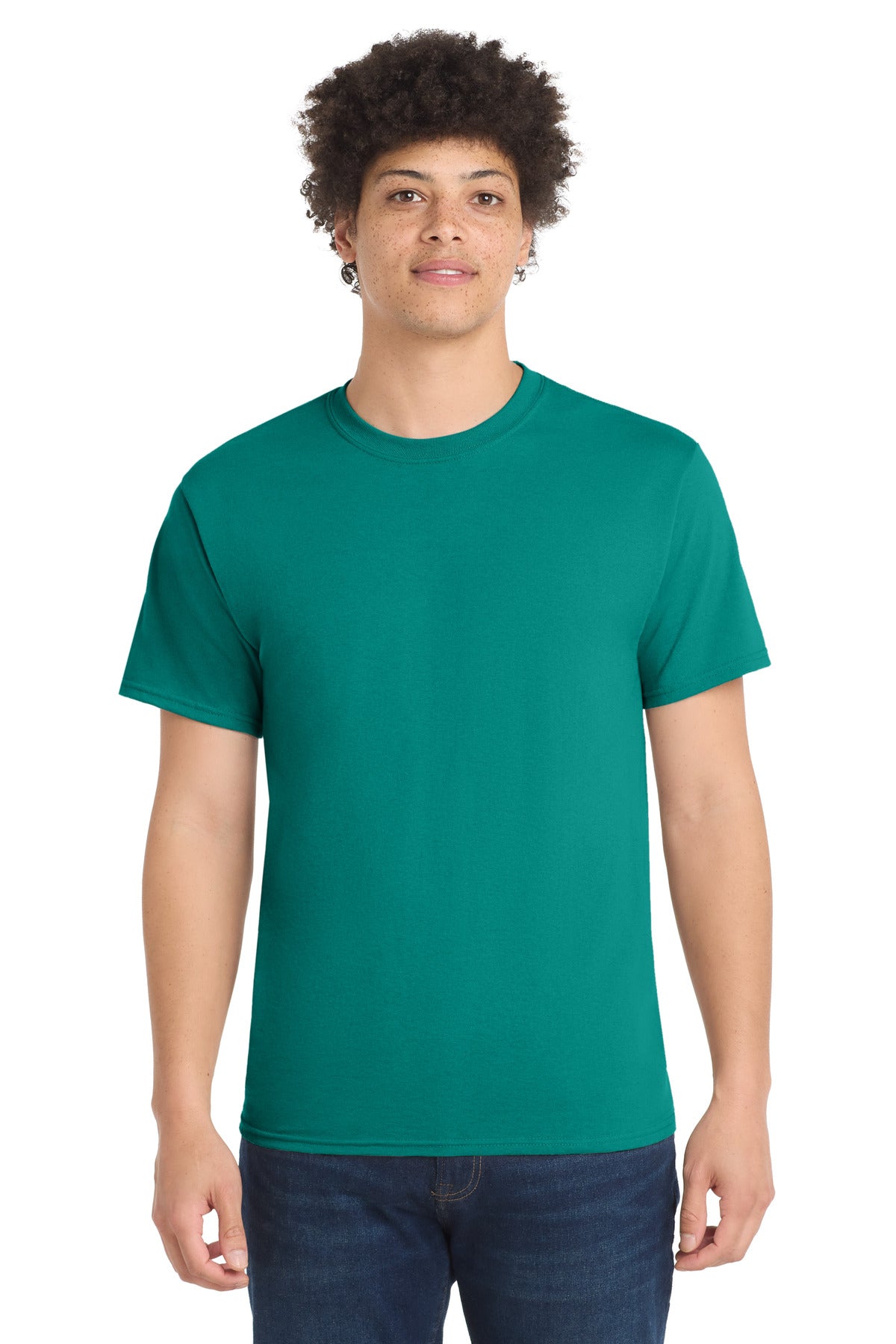 Custom Embroidery or DTF Print - Port & Co ®  Core Blend Tee.  PC55
