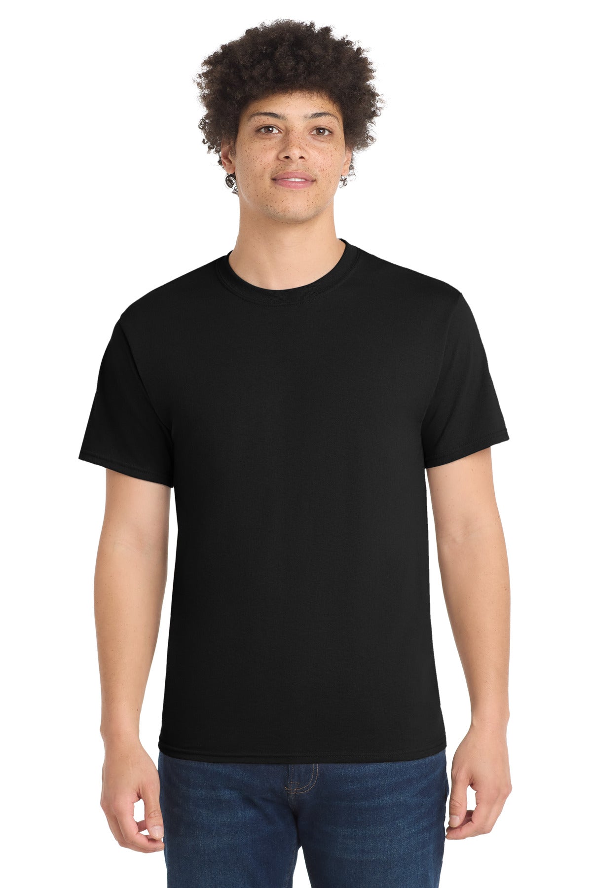Custom Embroidery or DTF Print - Port & Co ®  Tall Core Blend Tee. PC55T