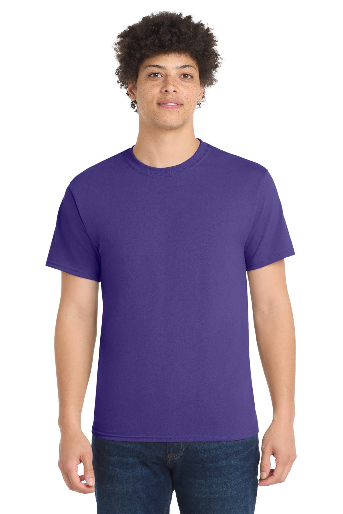Custom Embroidery or DTF Print - Port & Co ®  Core Blend Tee.  PC55