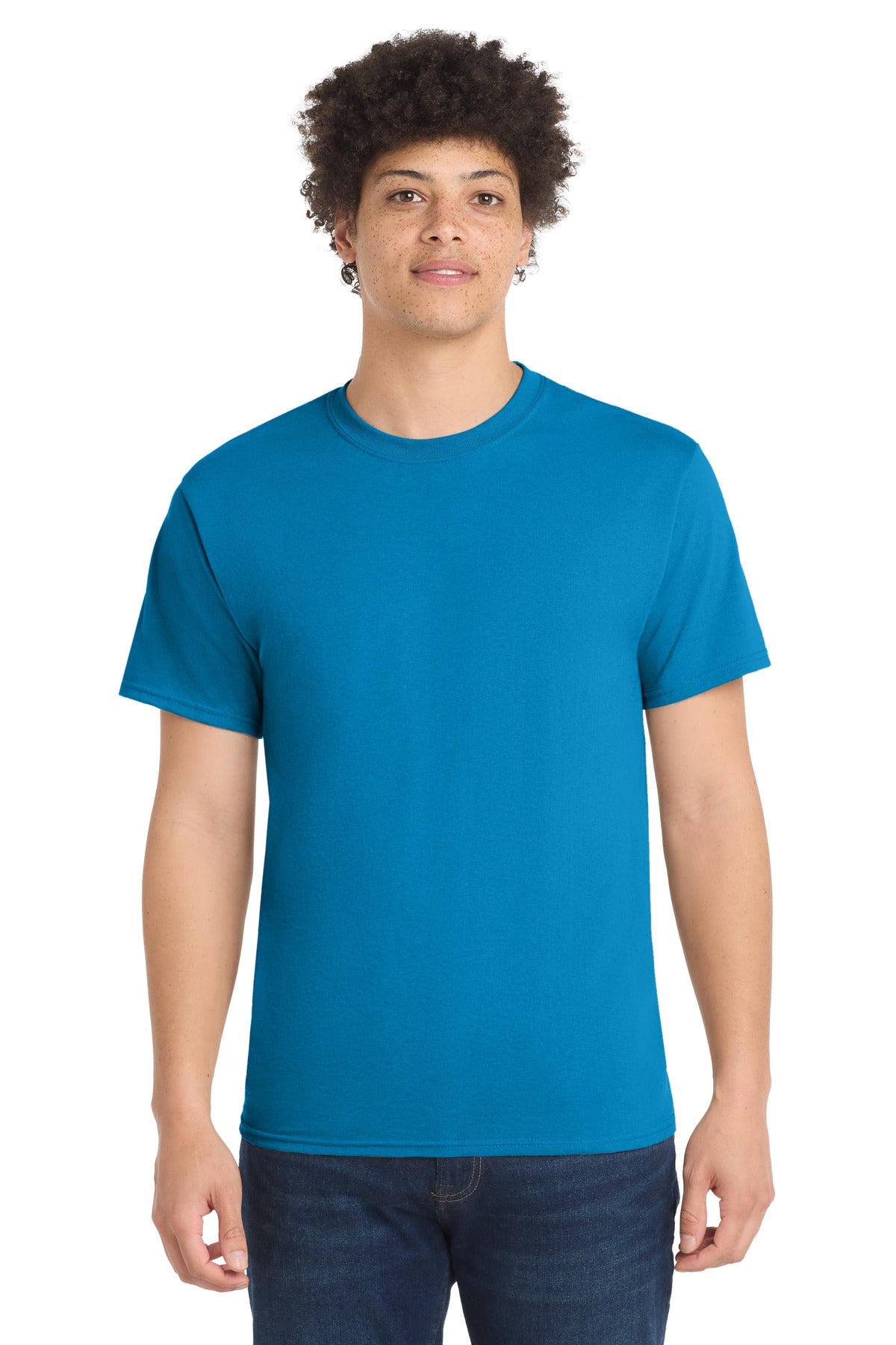 Custom Embroidery or DTF Print - Port & Co ®  Tall Core Blend Tee. PC55T