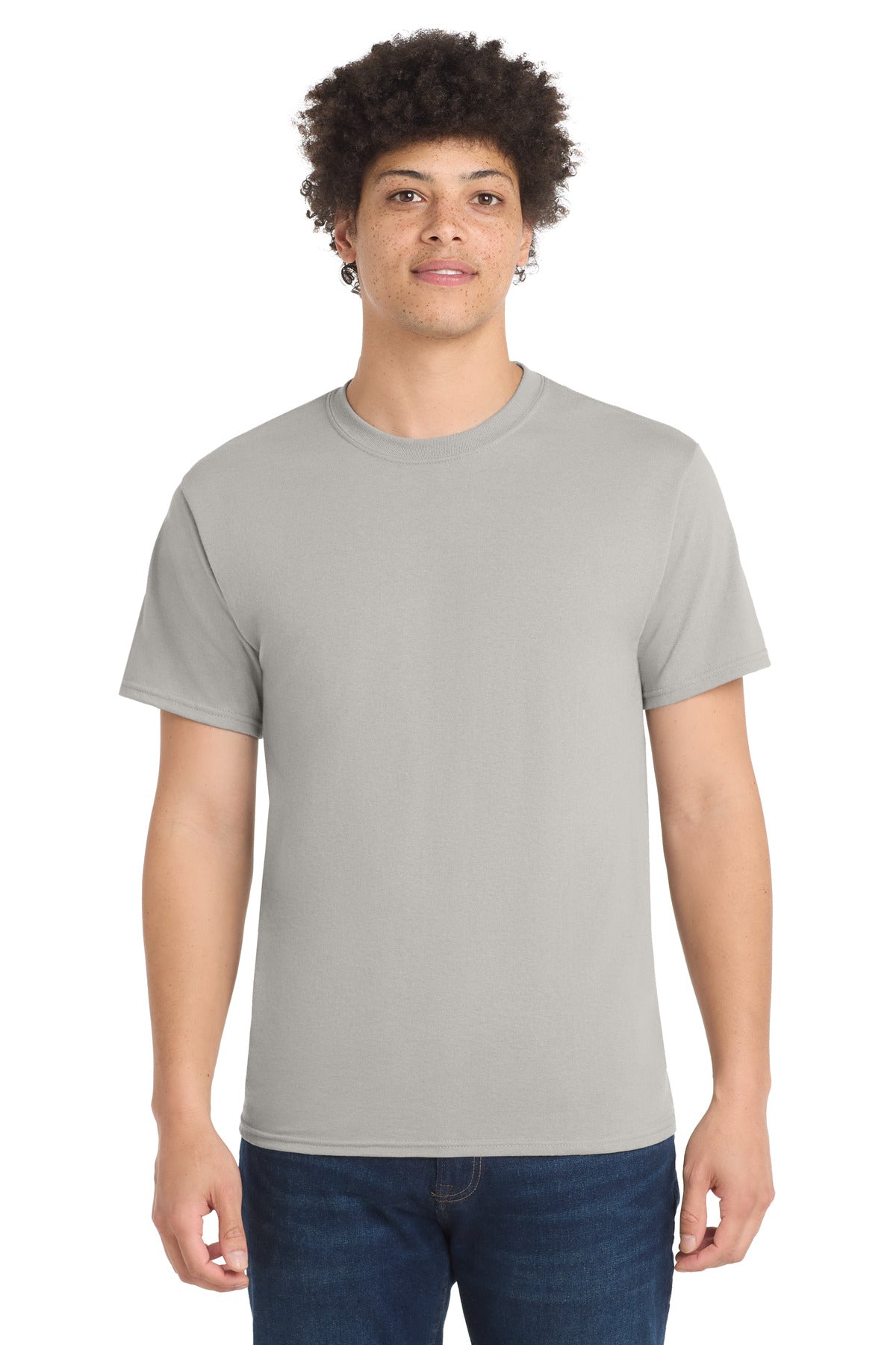 Custom Embroidery or DTF Print - Port & Co ®  Core Blend Tee.  PC55