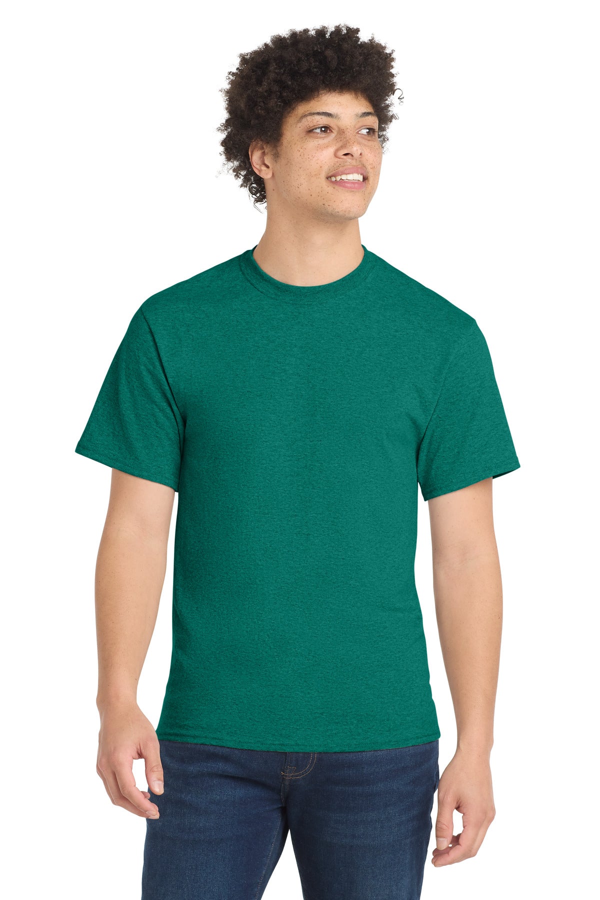 Custom Embroidery or DTF Print - Port & Co ®  Core Blend Tee.  PC55