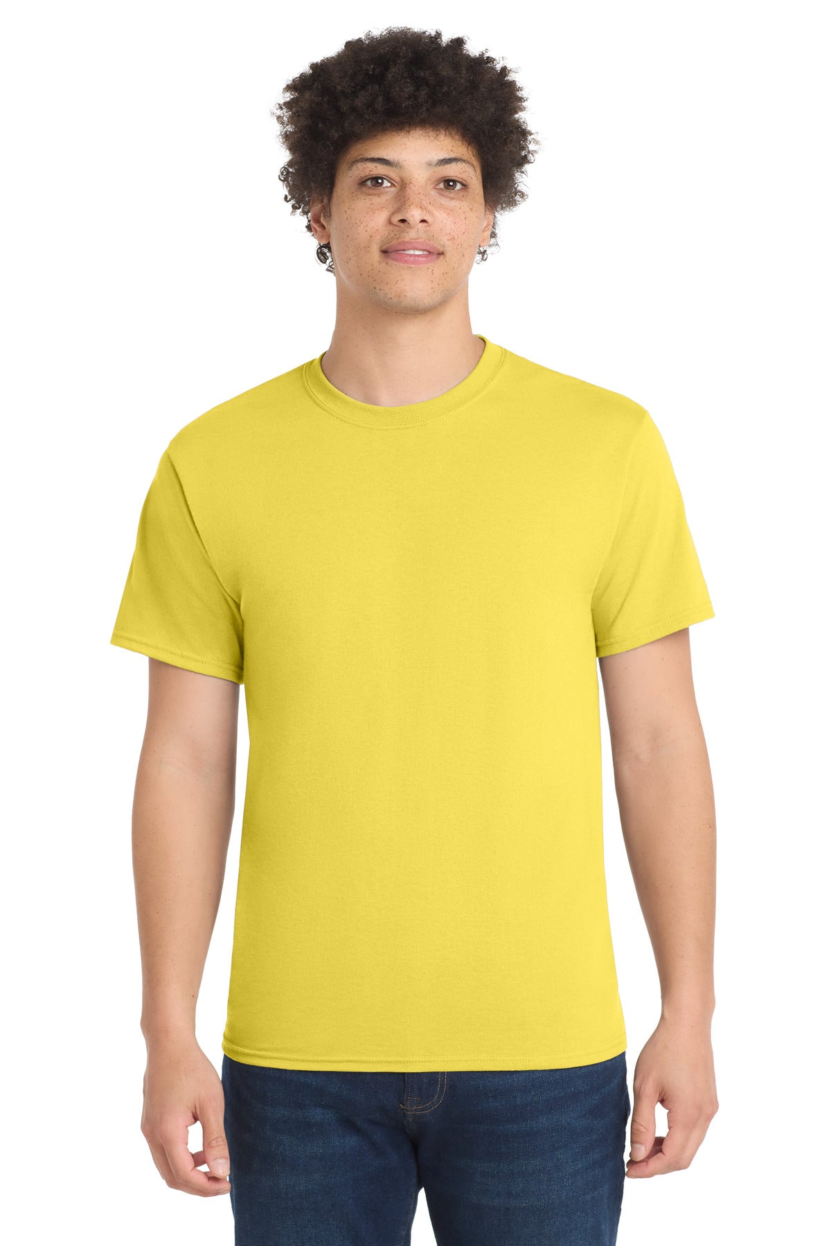 Custom Embroidery or DTF Print - Port & Co ®  Core Blend Tee.  PC55