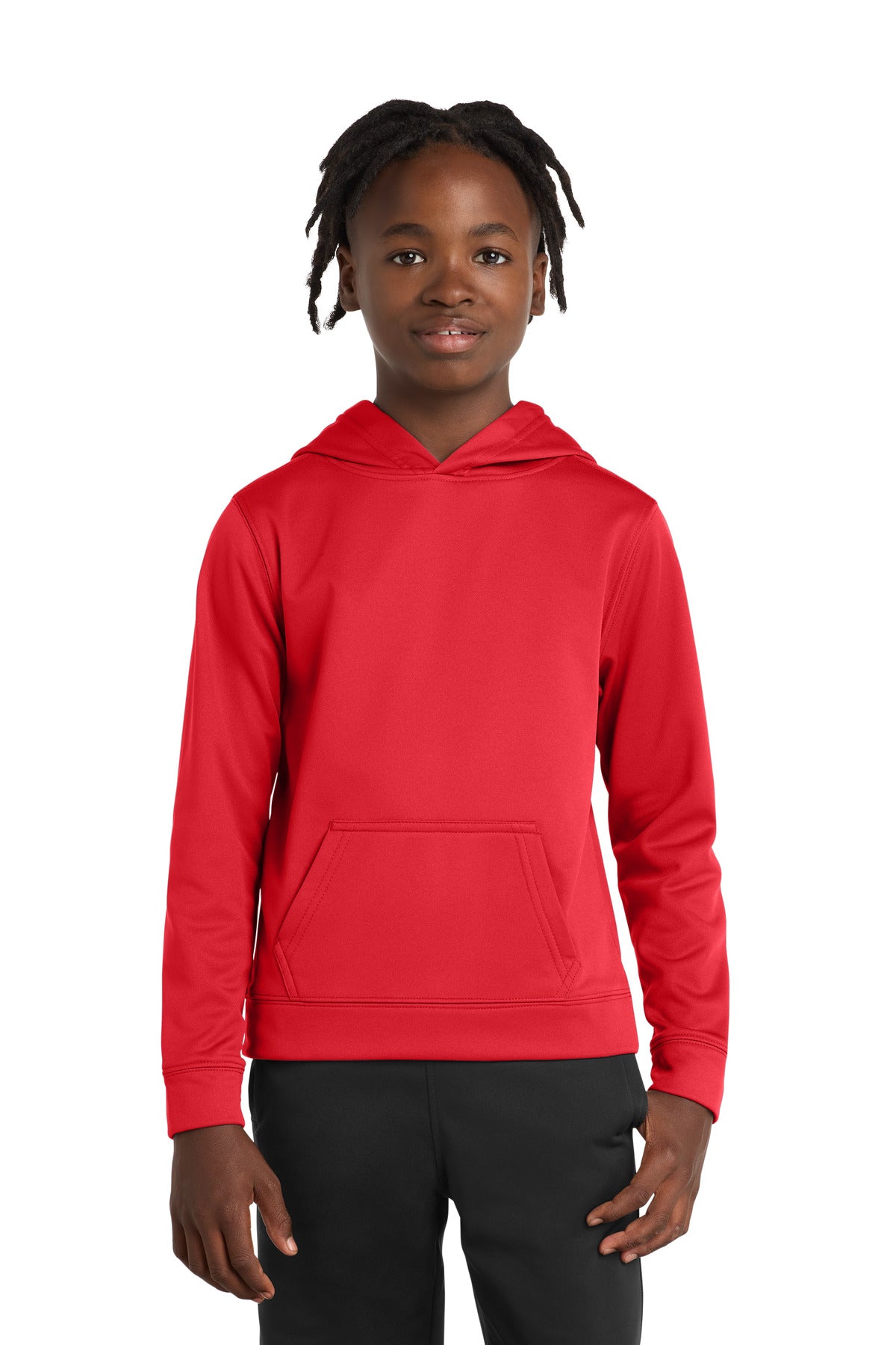 Custom Embroidery or DTF Print - Port & Co ®  Youth Performance Fleece Pullover Hooded Sweatshirt. PC590YH