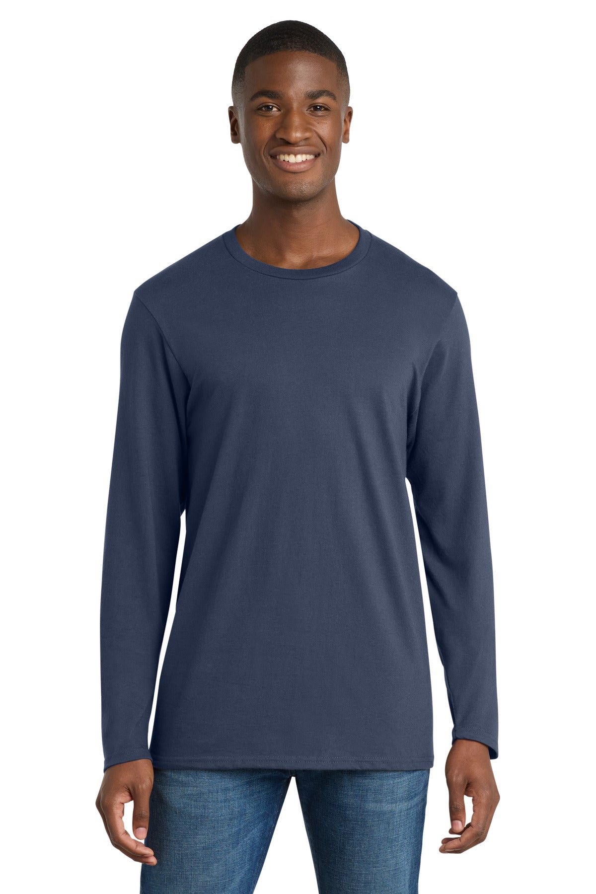 Custom Embroidery or DTF Print - Port & Co ®  Long Sleeve Bouncer Tee PC600LS