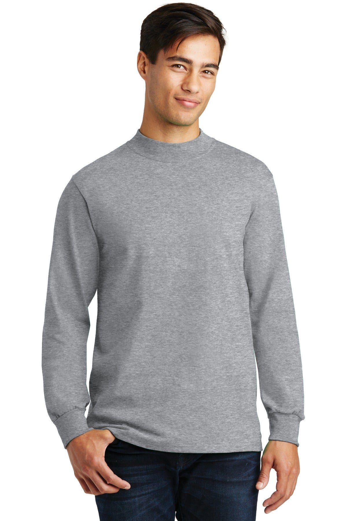 Custom Embroidered - Port & Company© Essential Mock Turtleneck.  PC61M