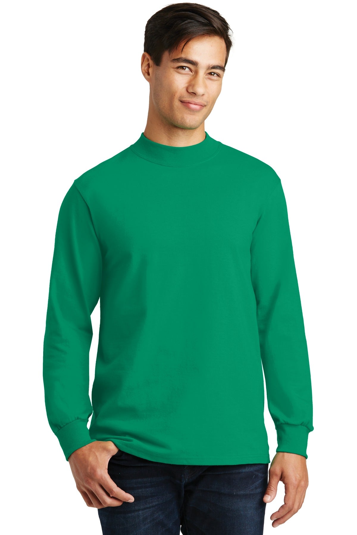 Custom Embroidered - Port & Company© Essential Mock Turtleneck.  PC61M