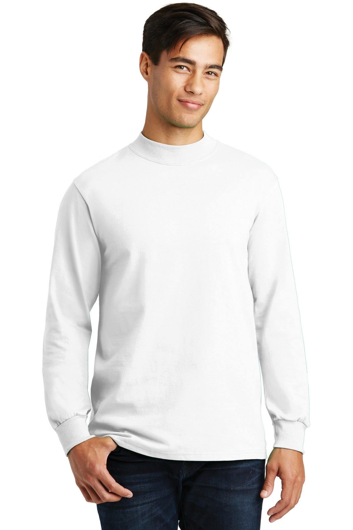 Custom Embroidered - Port & Company© Essential Mock Turtleneck.  PC61M