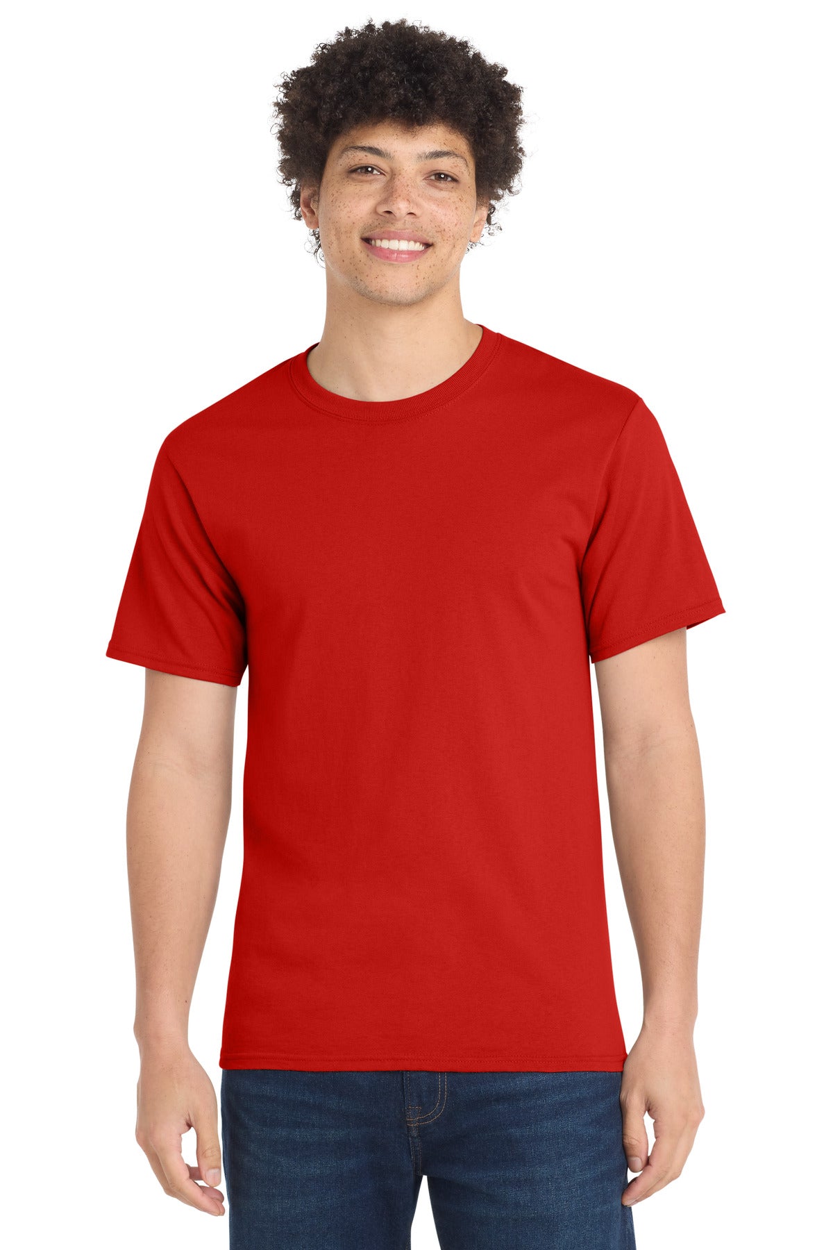 Custom Embroidery or DTF Print - Port & Co ®  Tall Essential Tee.  PC61T