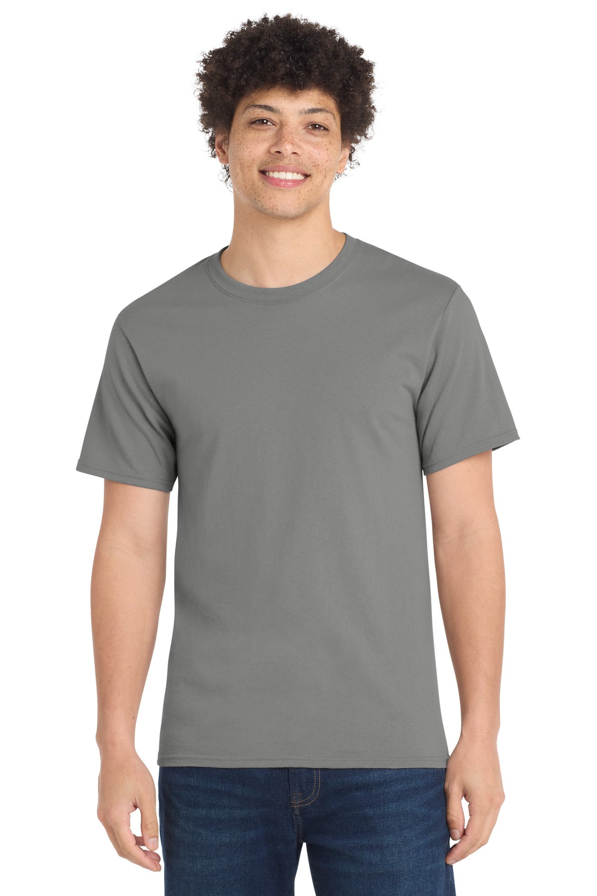 Custom Embroidery or DTF Print - Port & Co ®  Tall Essential Tee.  PC61T