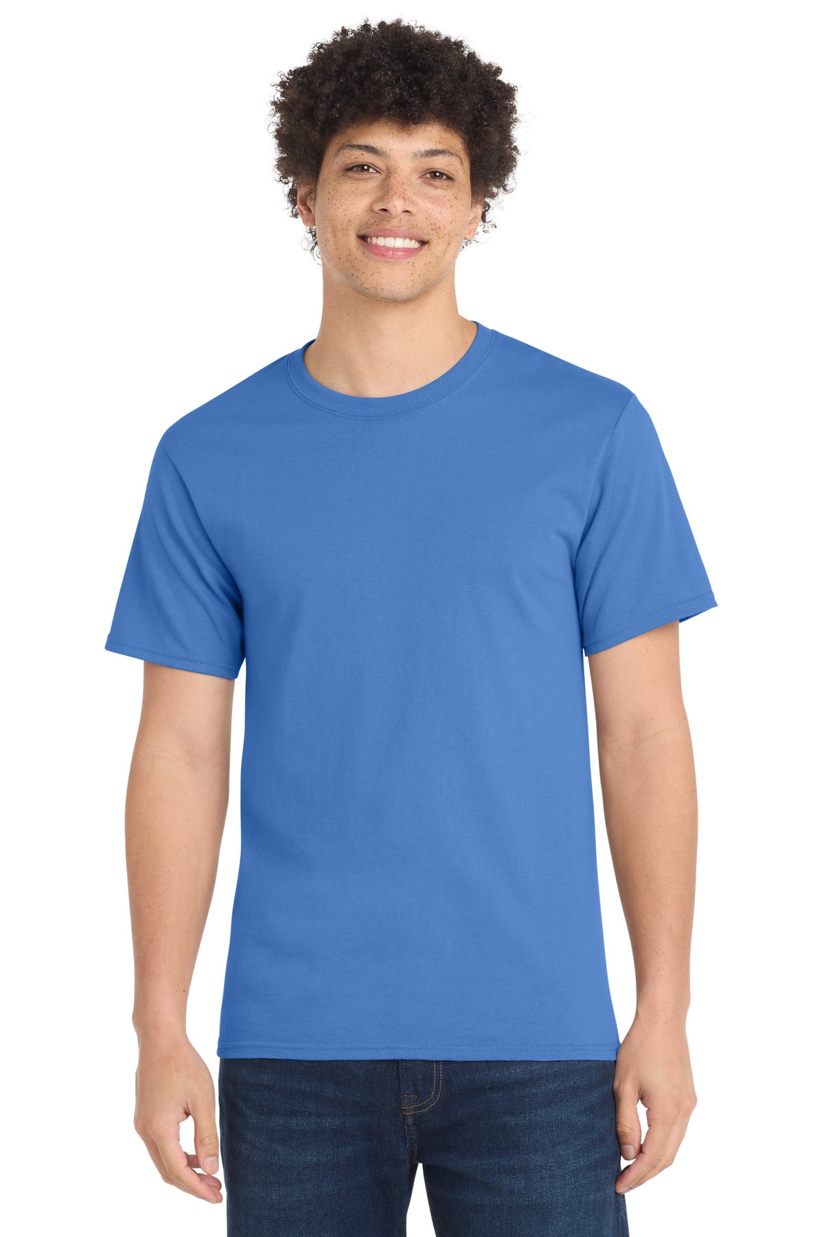 Custom Embroidery or DTF Print - Port & Co ®  Tall Essential Tee.  PC61T