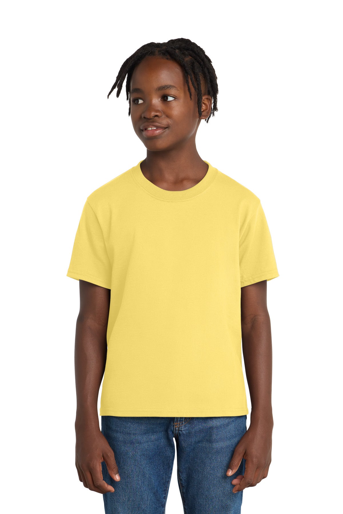 Custom Embroidery or DTF Print - Port & Co ®  Youth Essential Tee. PC61Y