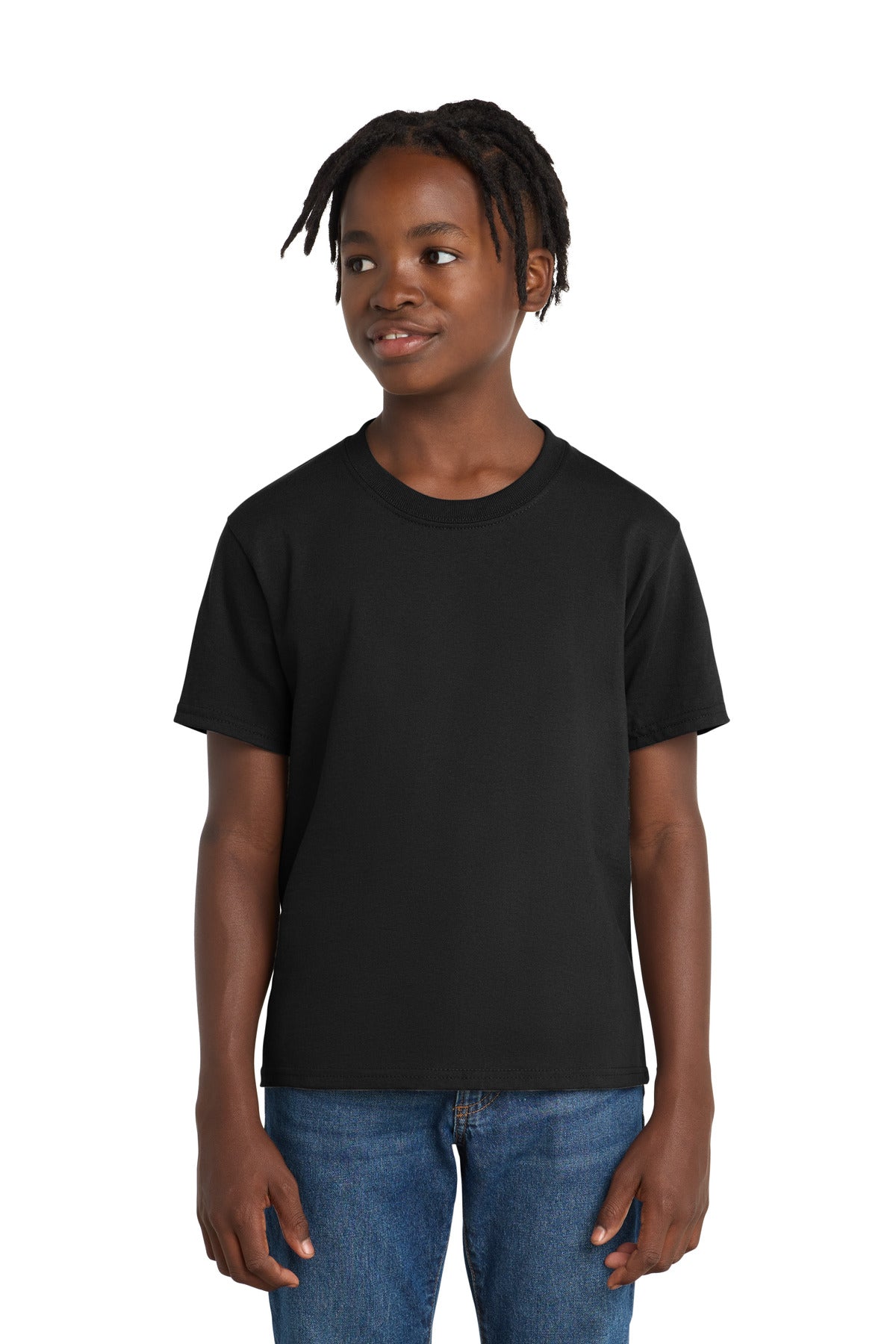 Custom Embroidery or DTF Print - Port & Co ®  Youth Essential Tee. PC61Y
