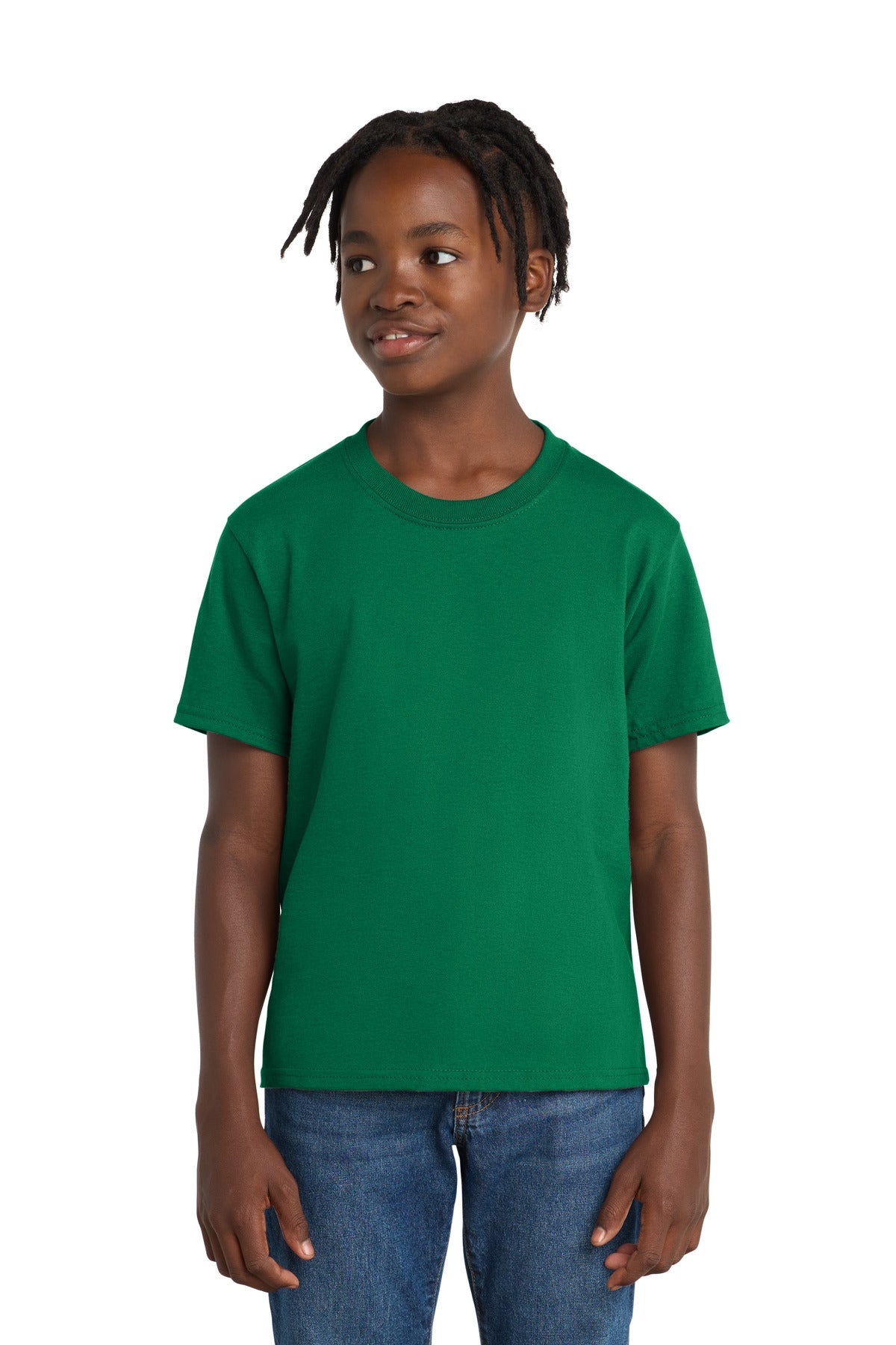 Custom Embroidery or DTF Print - Port & Co ®  Youth Essential Tee. PC61Y