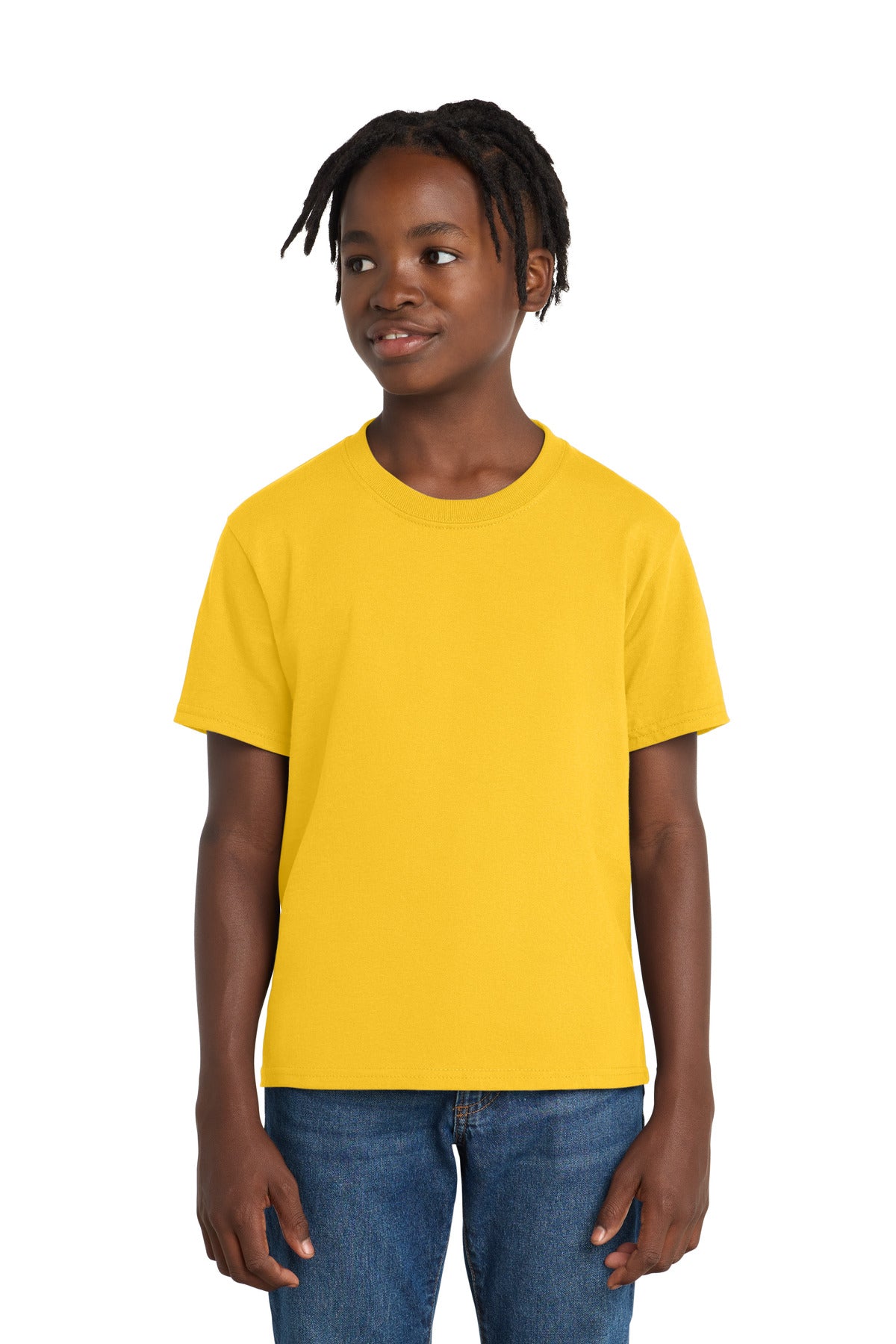 Custom Embroidery or DTF Print - Port & Co ®  Youth Essential Tee. PC61Y