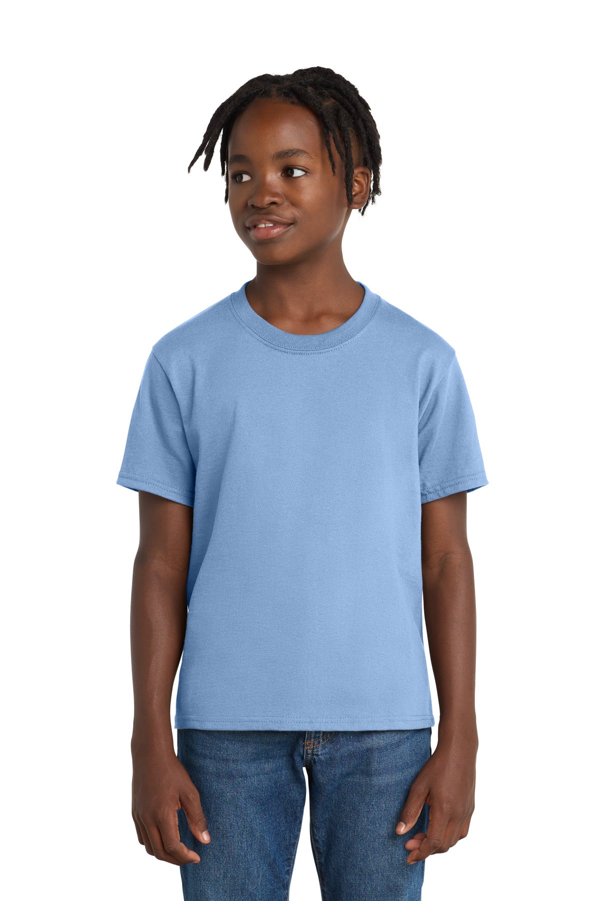Custom Embroidery or DTF Print - Port & Co ®  Youth Essential Tee. PC61Y