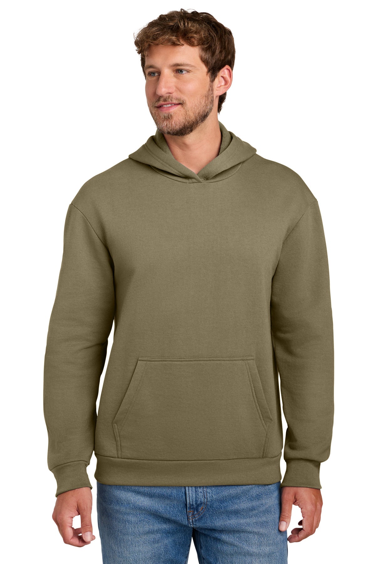 Custom Embroidery or DTF Print - Port & Co ®  Easy Fleece Pullover Hooded Sweatshirt PC68H