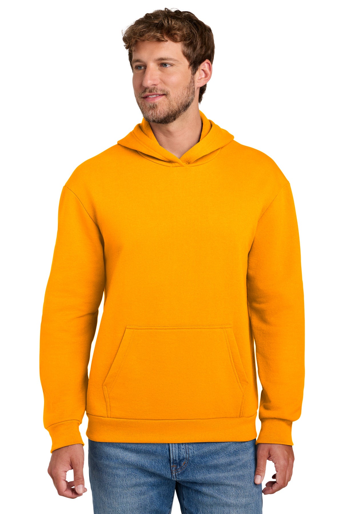 Custom Embroidery or DTF Print - Port & Co ®  Easy Fleece Pullover Hooded Sweatshirt PC68H