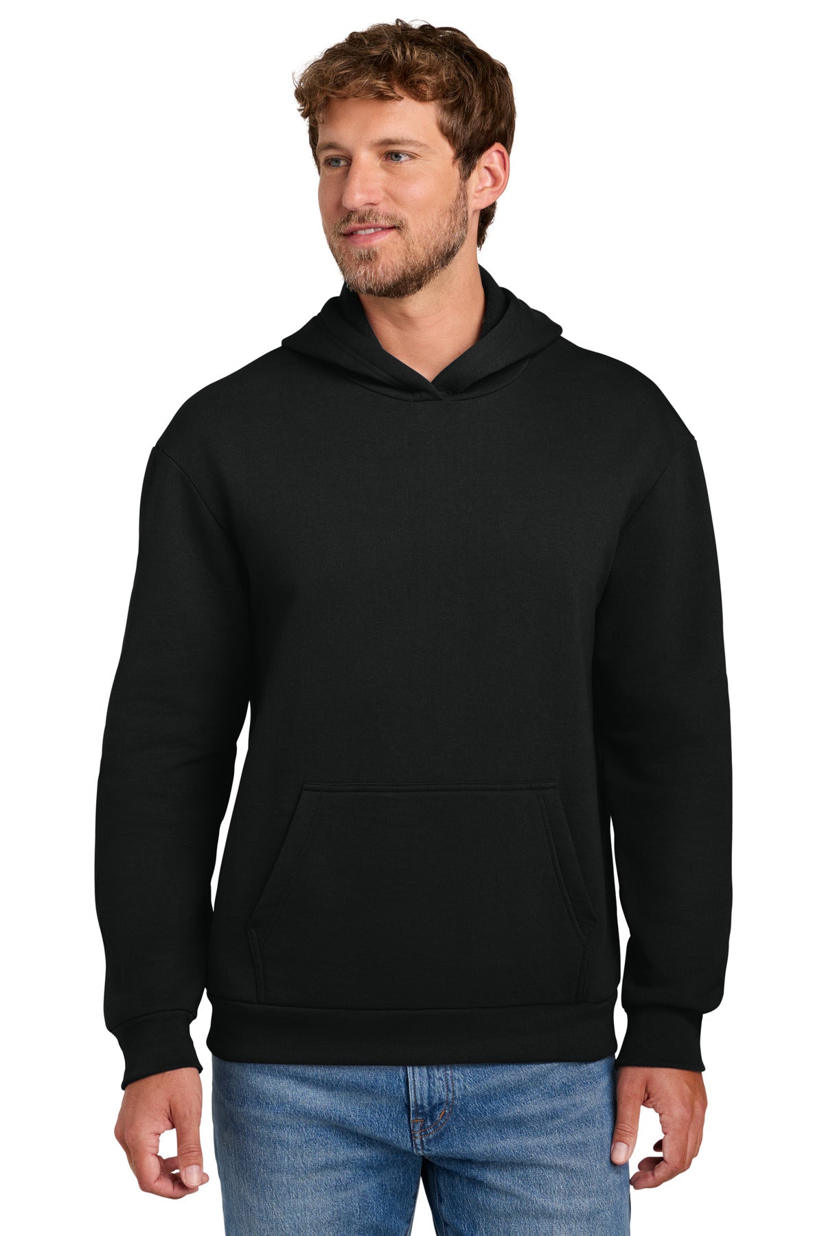 Custom Embroidery or DTF Print - Port & Co ®  Easy Fleece Pullover Hooded Sweatshirt PC68H