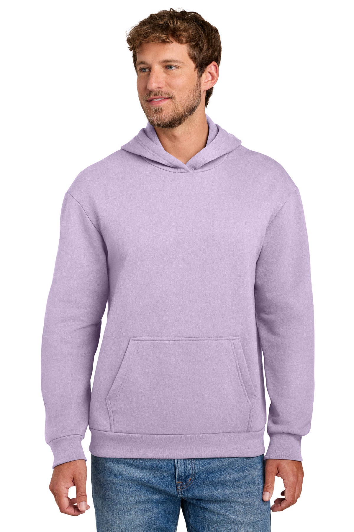 Custom Embroidery or DTF Print - Port & Co ®  Easy Fleece Pullover Hooded Sweatshirt PC68H