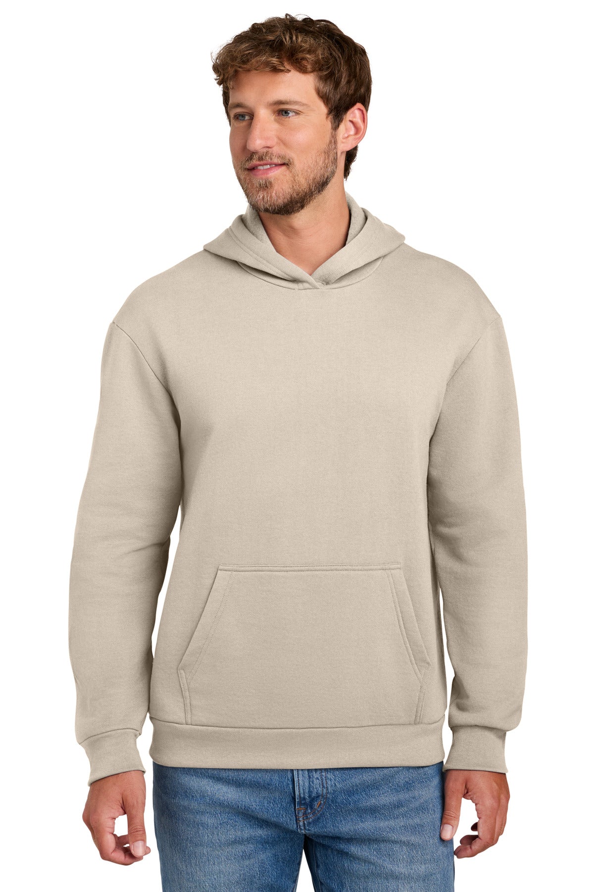 Custom Embroidery or DTF Print - Port & Co ®  Easy Fleece Pullover Hooded Sweatshirt PC68H