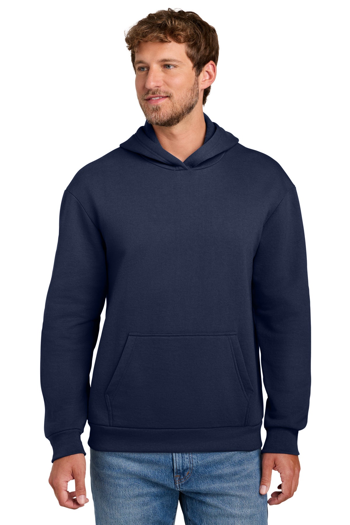 Custom Embroidery or DTF Print - Port & Co ®  Easy Fleece Pullover Hooded Sweatshirt PC68H
