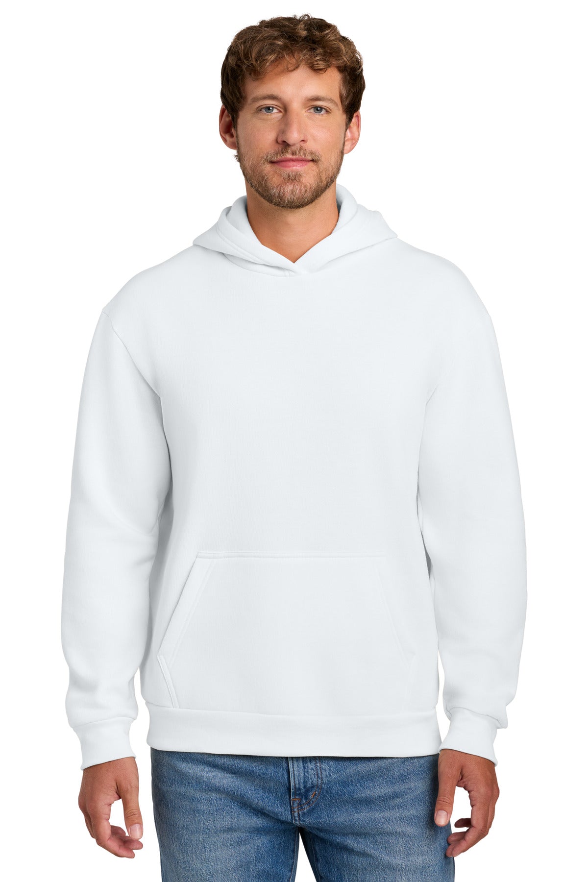 Custom Embroidery or DTF Print - Port & Co ®  Easy Fleece Pullover Hooded Sweatshirt PC68H