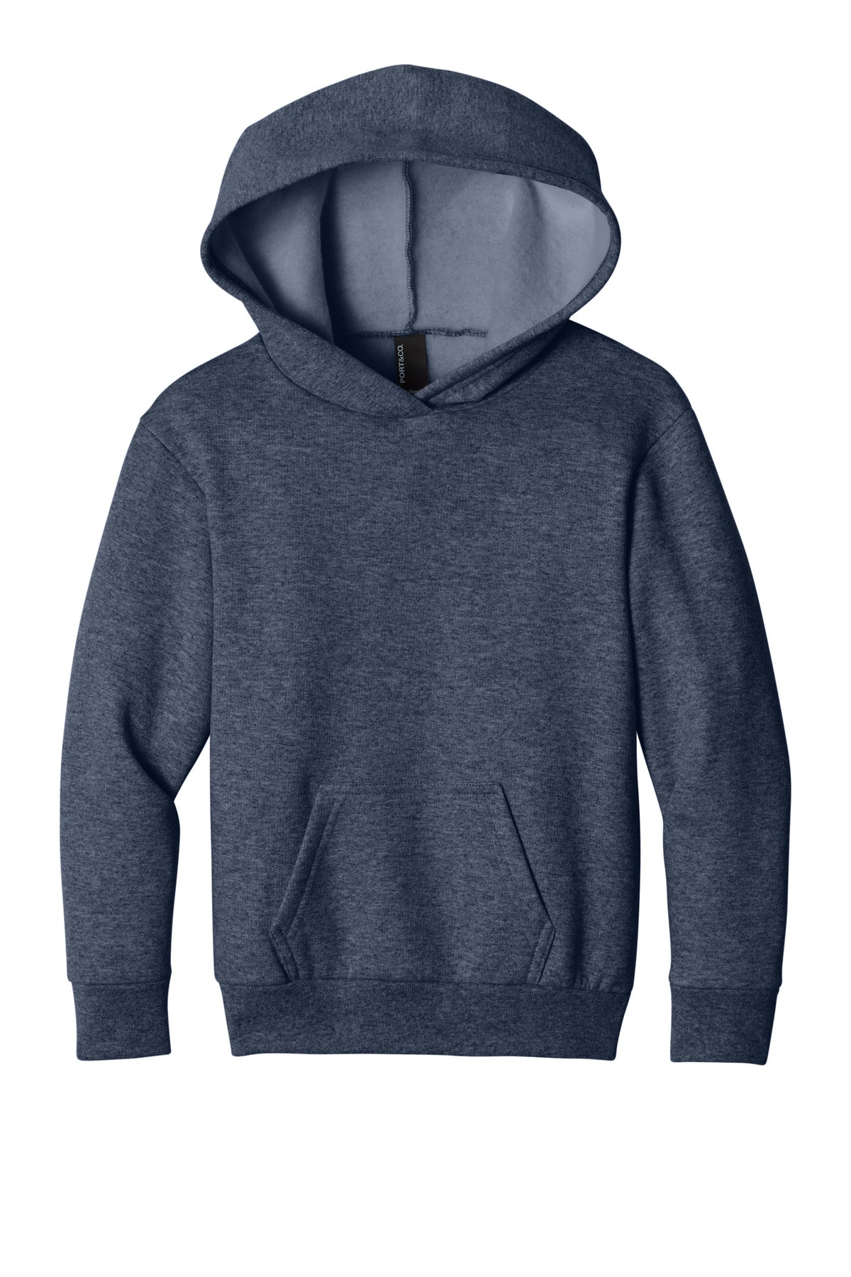 Custom Embroidery or DTF Print - Port & Co ™  Youth Easy Fleece Pullover Hooded Sweatshirt PC68YH