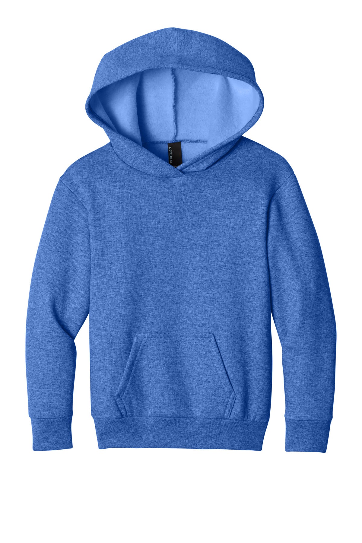 Custom Embroidery or DTF Print - Port & Co ™  Youth Easy Fleece Pullover Hooded Sweatshirt PC68YH