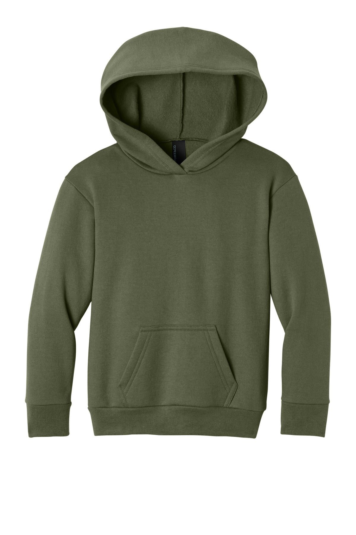 Custom Embroidery or DTF Print - Port & Co ™  Youth Easy Fleece Pullover Hooded Sweatshirt PC68YH