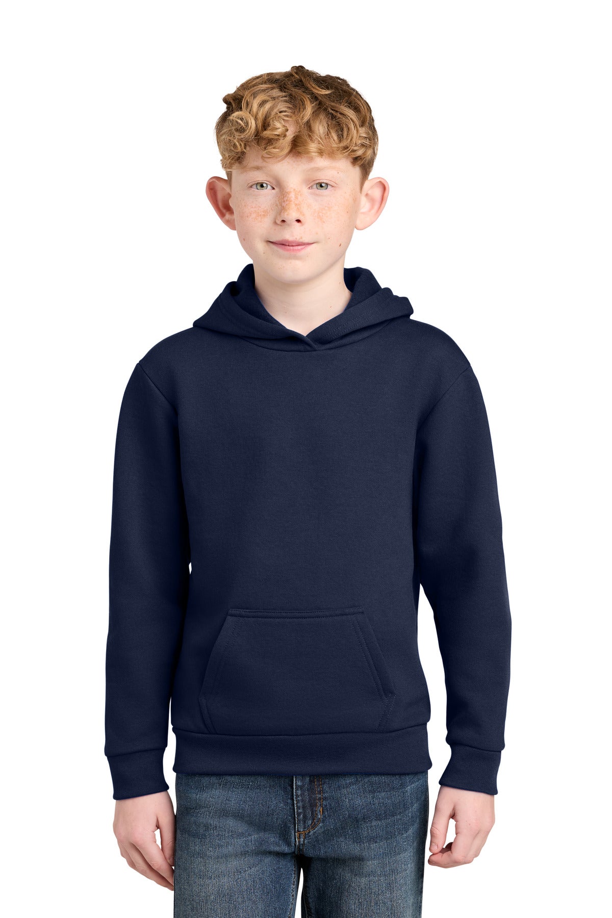 Custom Embroidery or DTF Print - Port & Co ®  Youth Easy Fleece Pullover Hooded Sweatshirt PC68YH