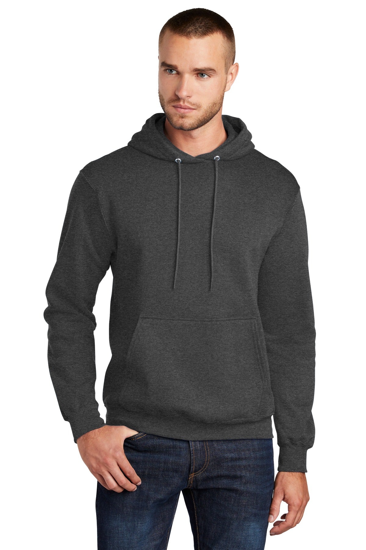 Custom Embroidered - Port & Company ® Tall Core Fleece Pullover Hooded Sweatshirt PC78HT