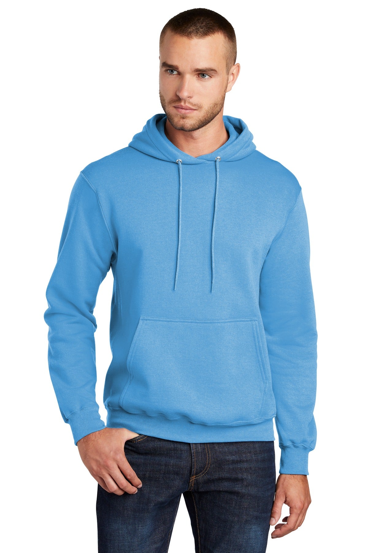 Custom Embroidered or DTF Print on Port & Co ™  Core Fleece Pullover Hooded Sweatshirt. PC78H