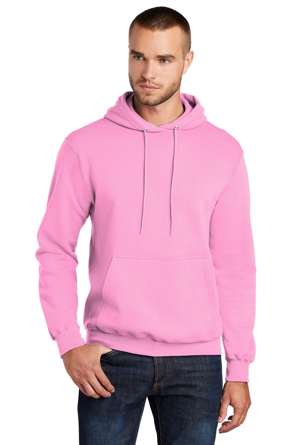Custom Embroidered or DTF Print on Port & Co ™  Core Fleece Pullover Hooded Sweatshirt. PC78H