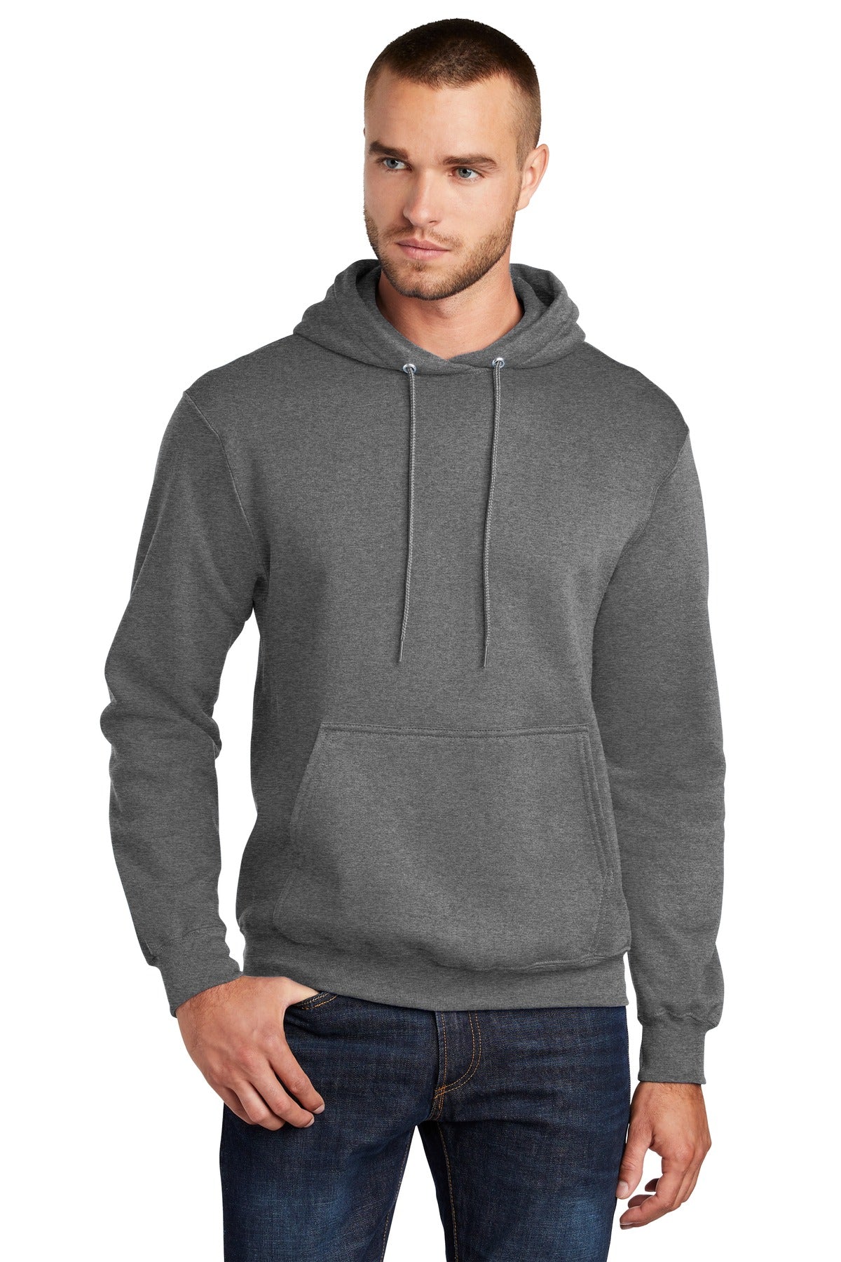 Custom Embroidered or DTF Print on Port & Co ™  Core Fleece Pullover Hooded Sweatshirt. PC78H