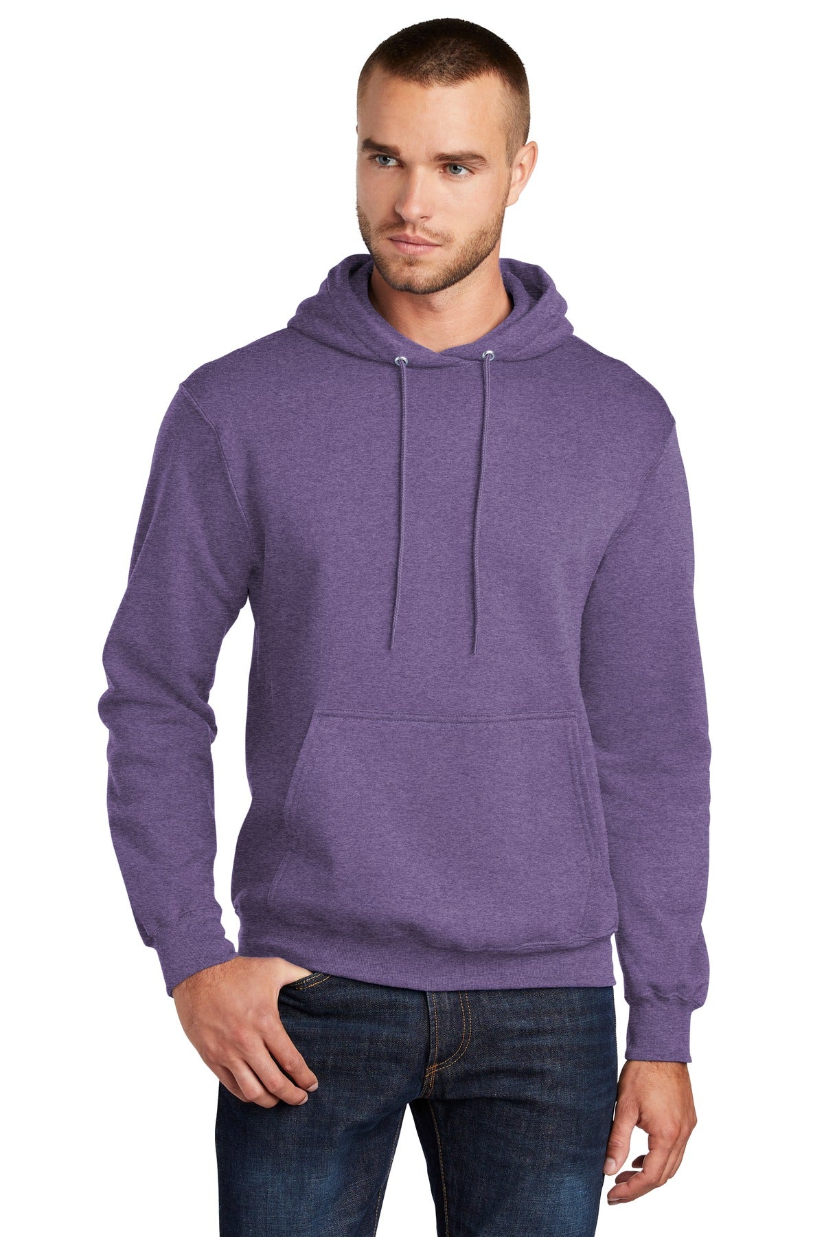 Custom Embroidered or DTF Print on Port & Co ™  Core Fleece Pullover Hooded Sweatshirt. PC78H