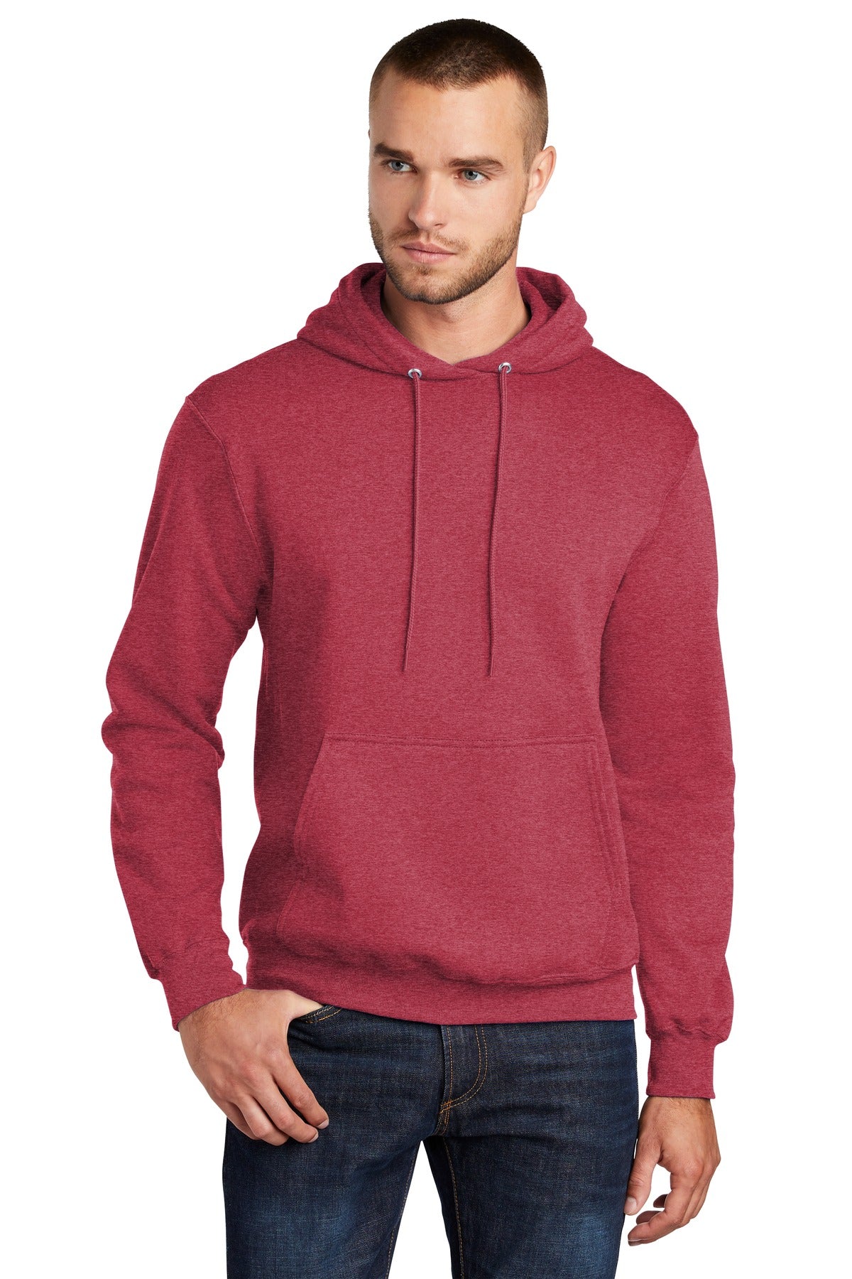 Custom Embroidered or DTF Print on Port & Co ™  Core Fleece Pullover Hooded Sweatshirt. PC78H