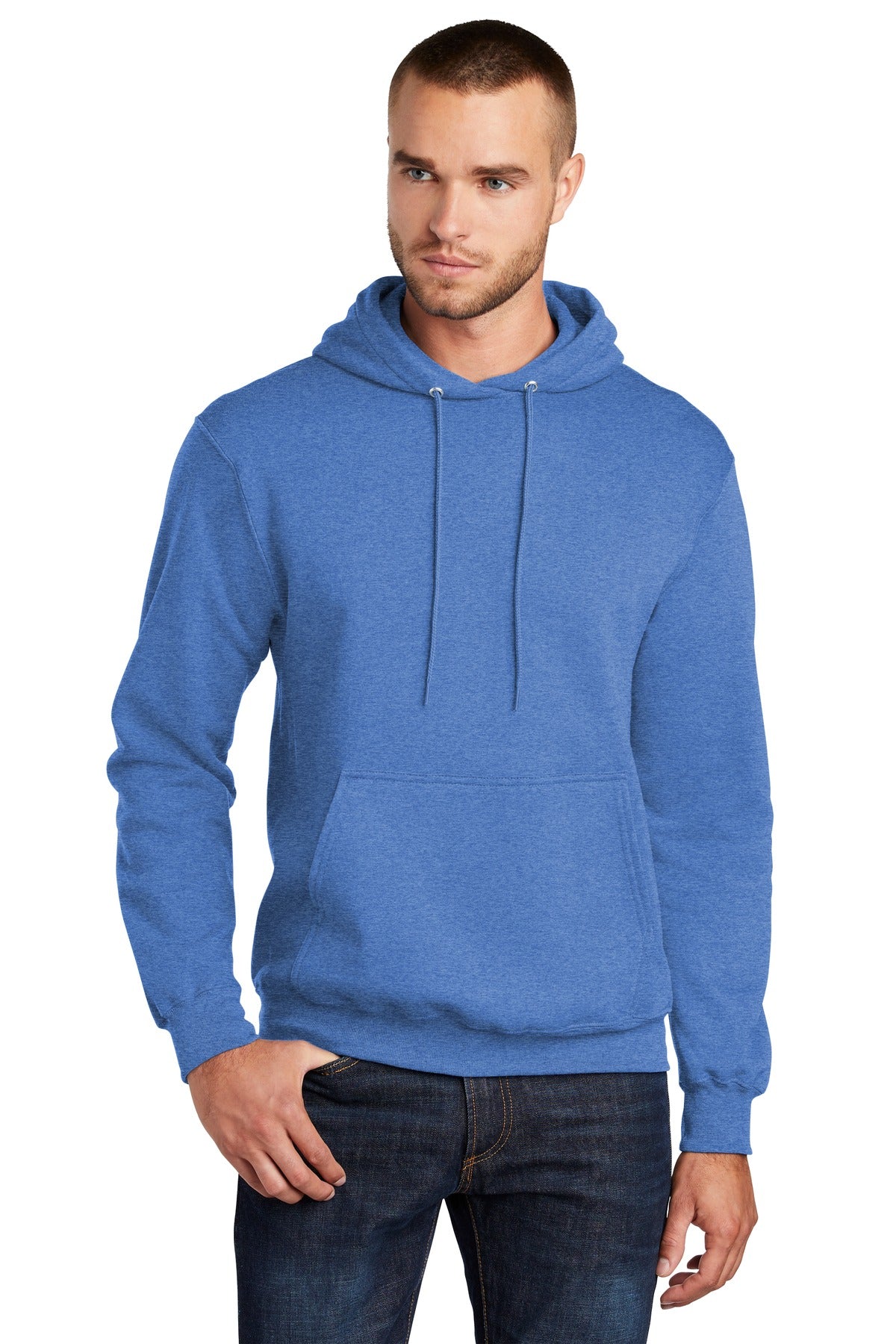 Custom Embroidered or DTF Print on Port & Co ™  Core Fleece Pullover Hooded Sweatshirt. PC78H